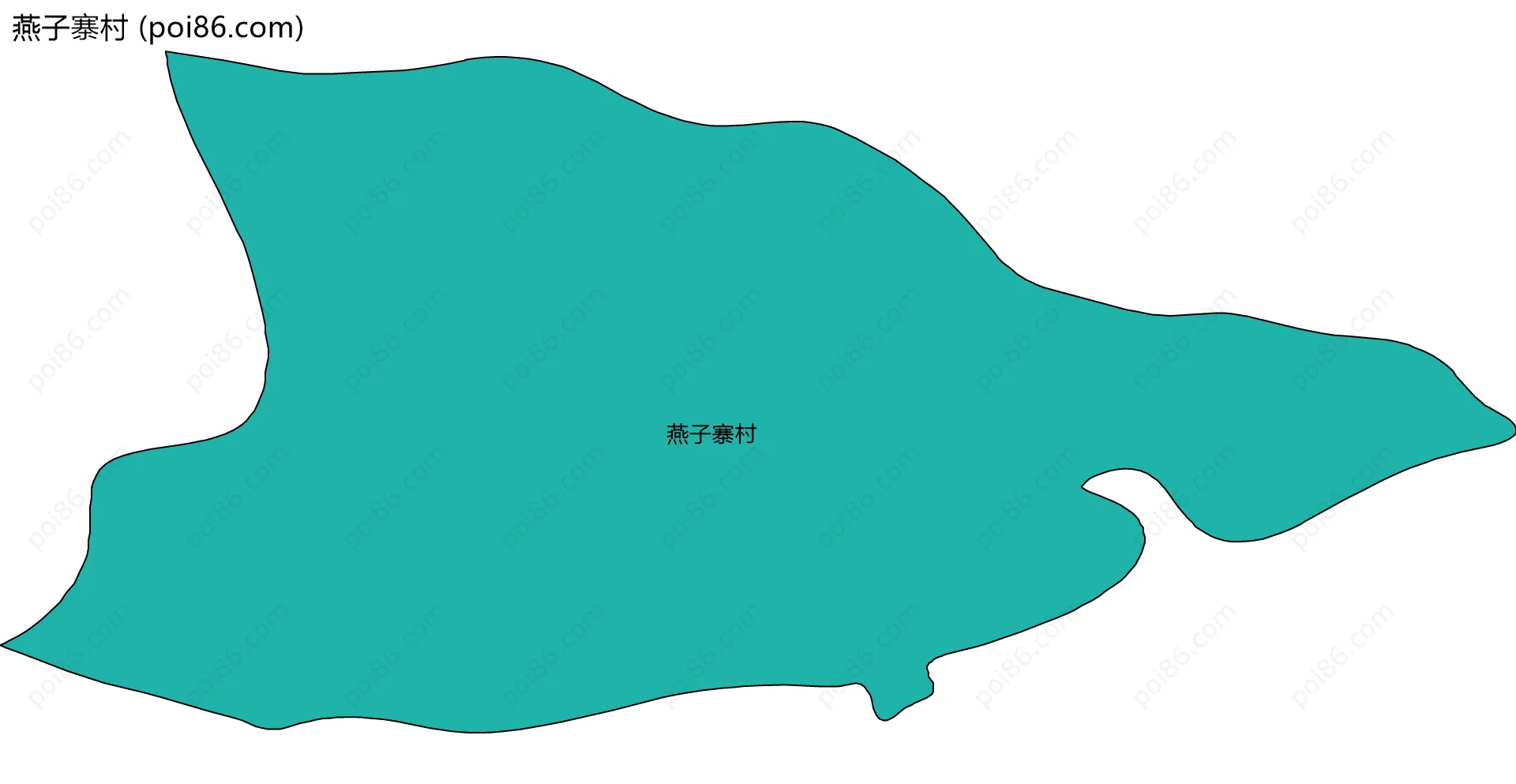 燕子寨村边界地图