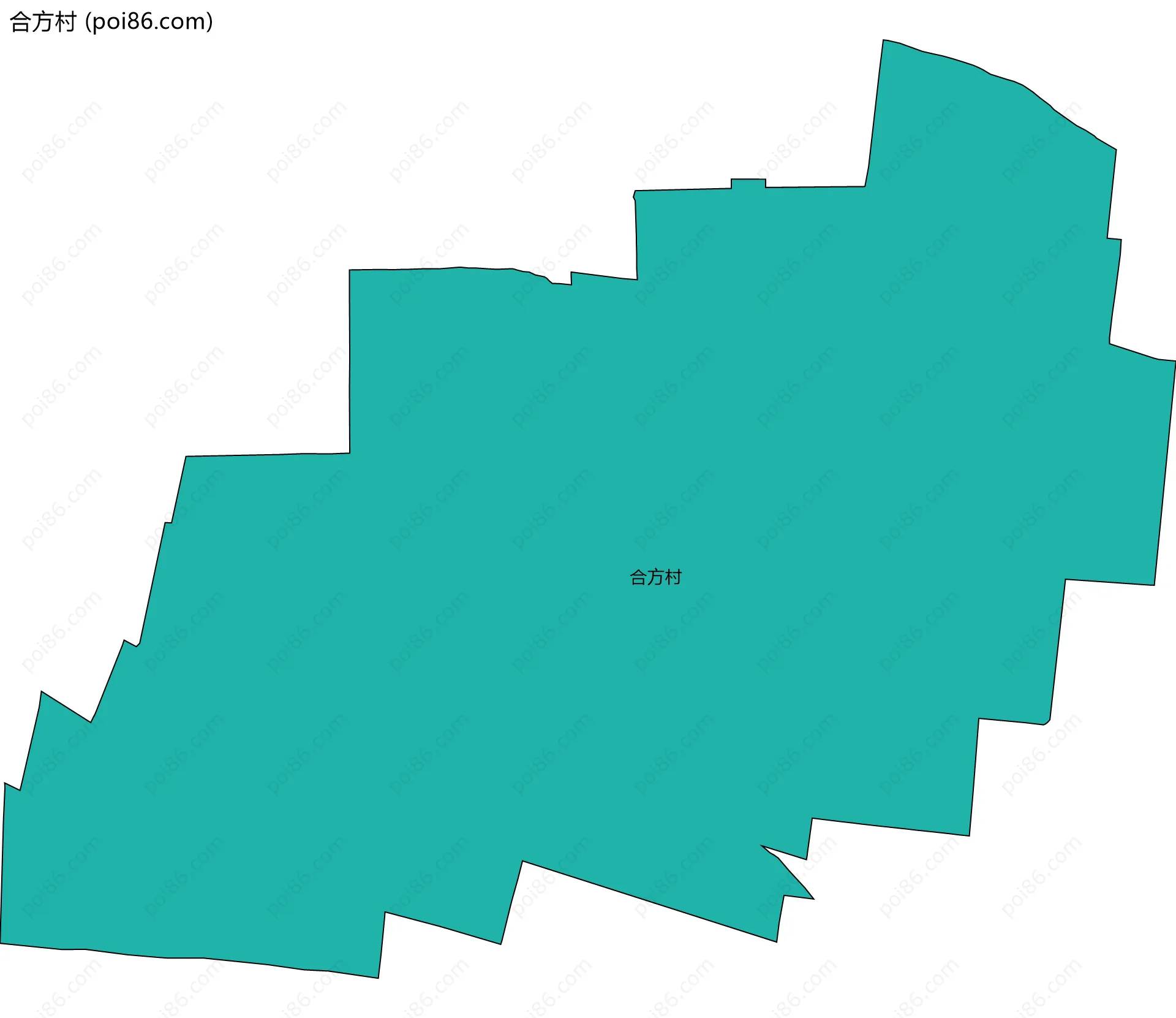 合方村边界地图
