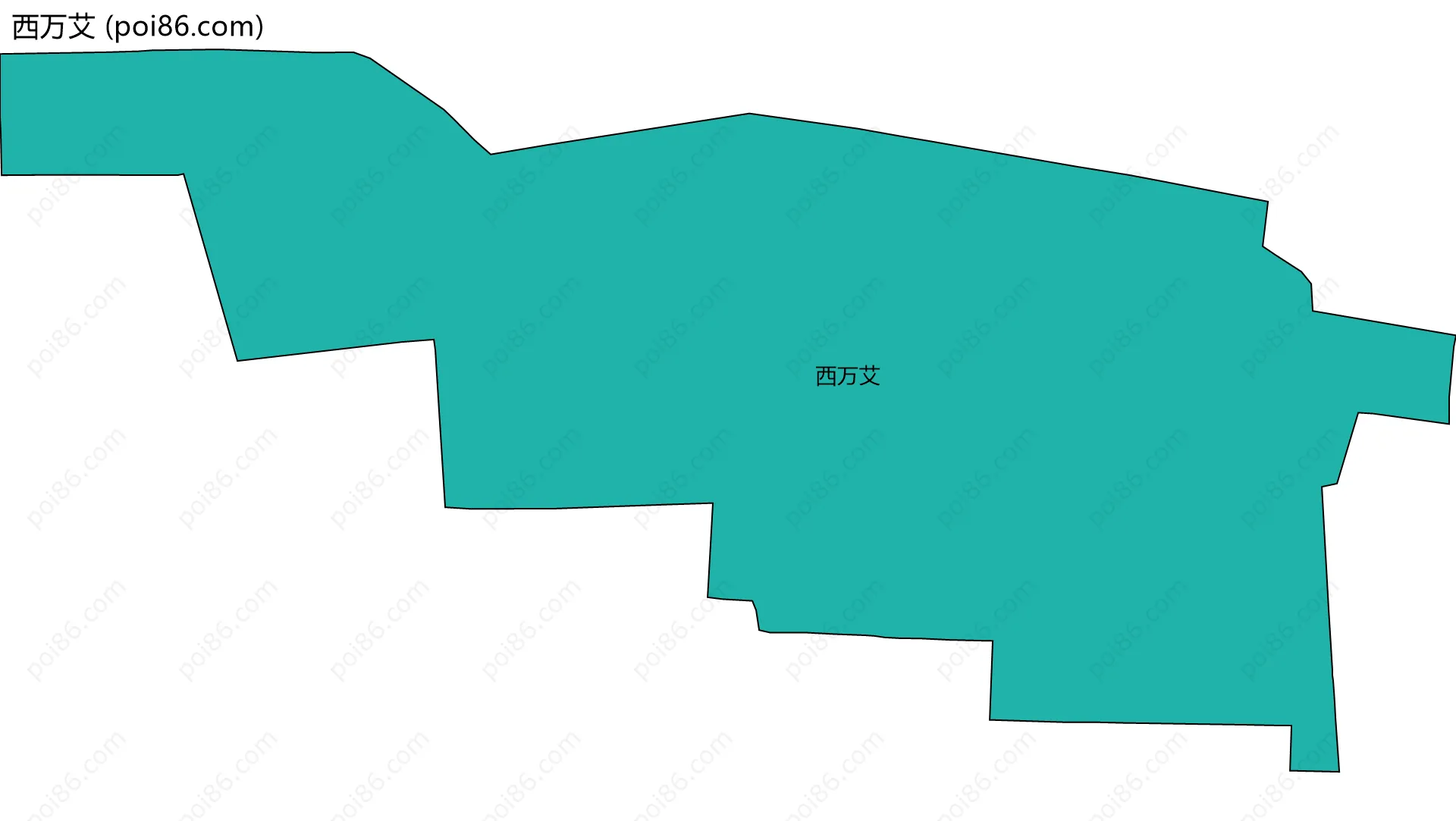 西万艾边界地图
