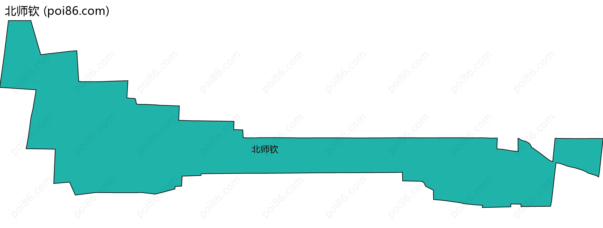 北师钦边界地图