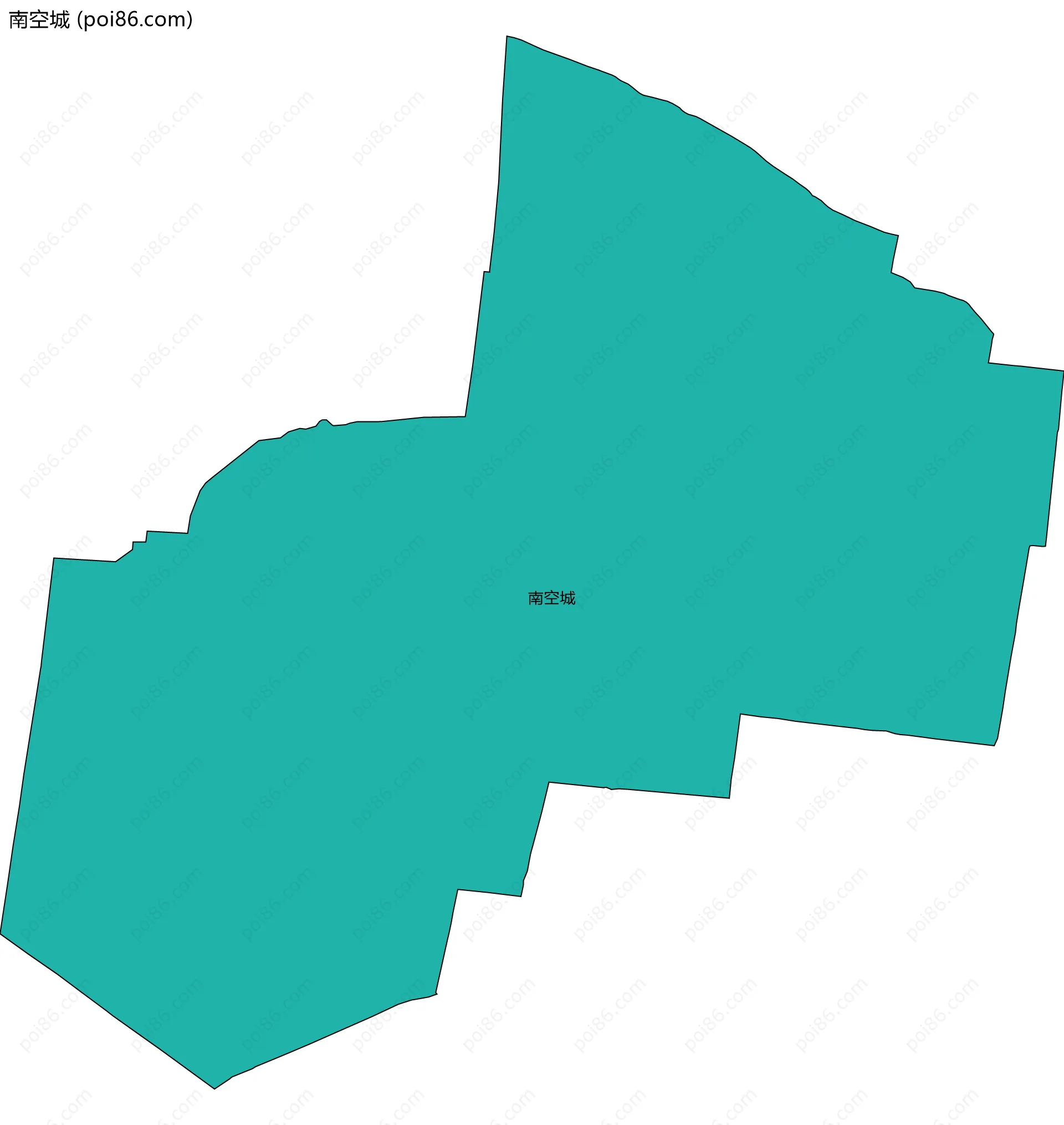 南空城边界地图