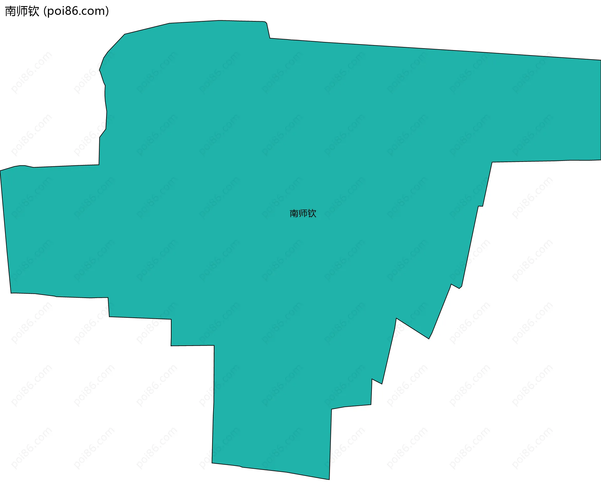 南师钦边界地图