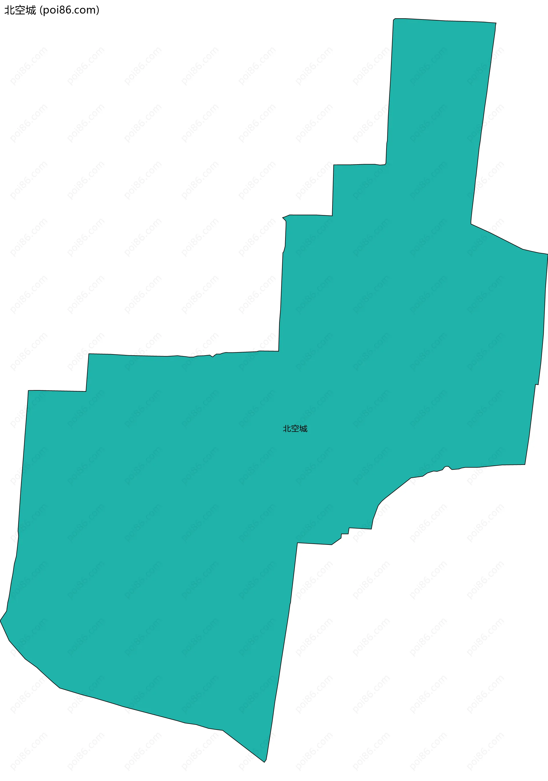 北空城边界地图