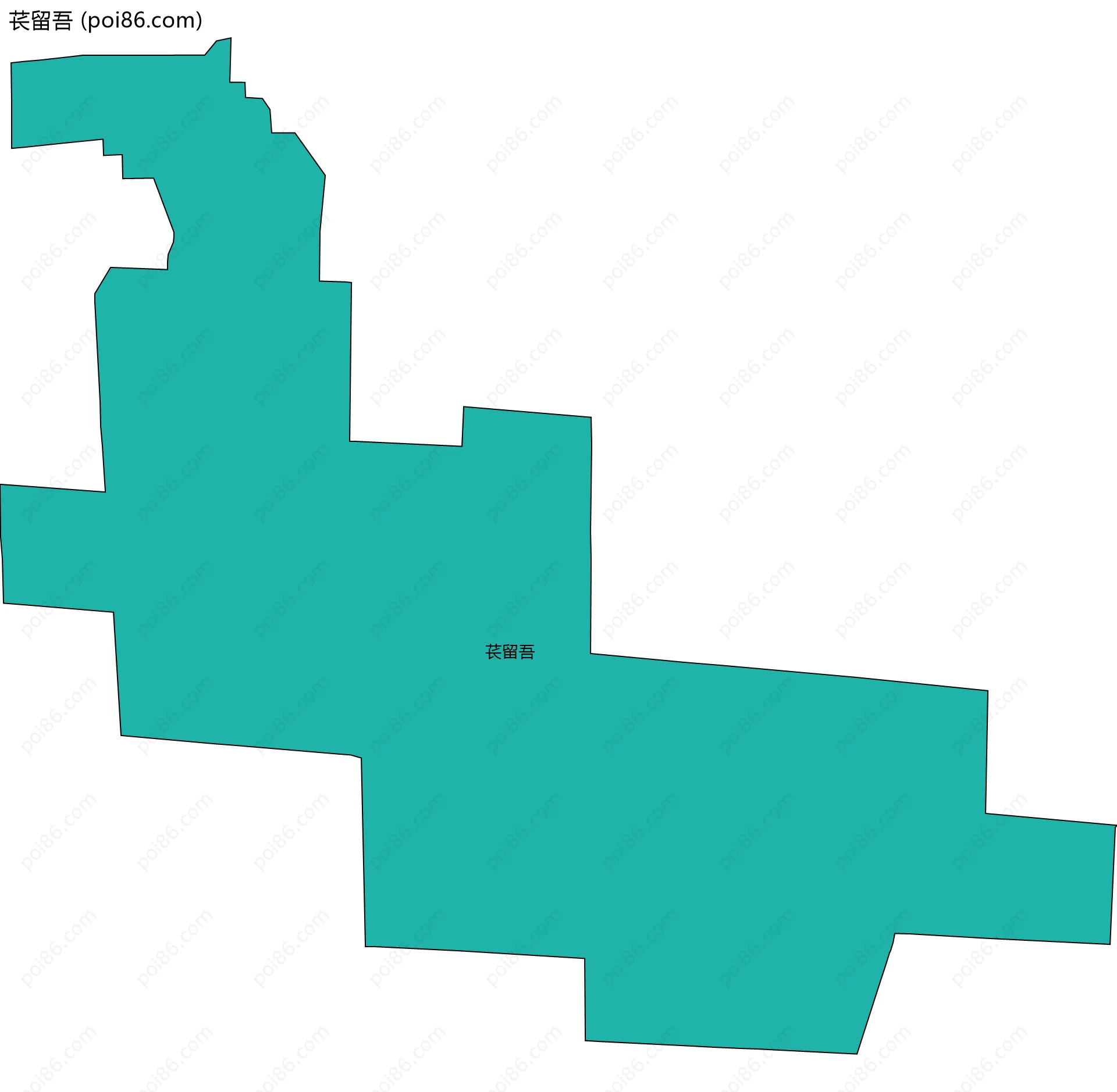 苌留吾边界地图