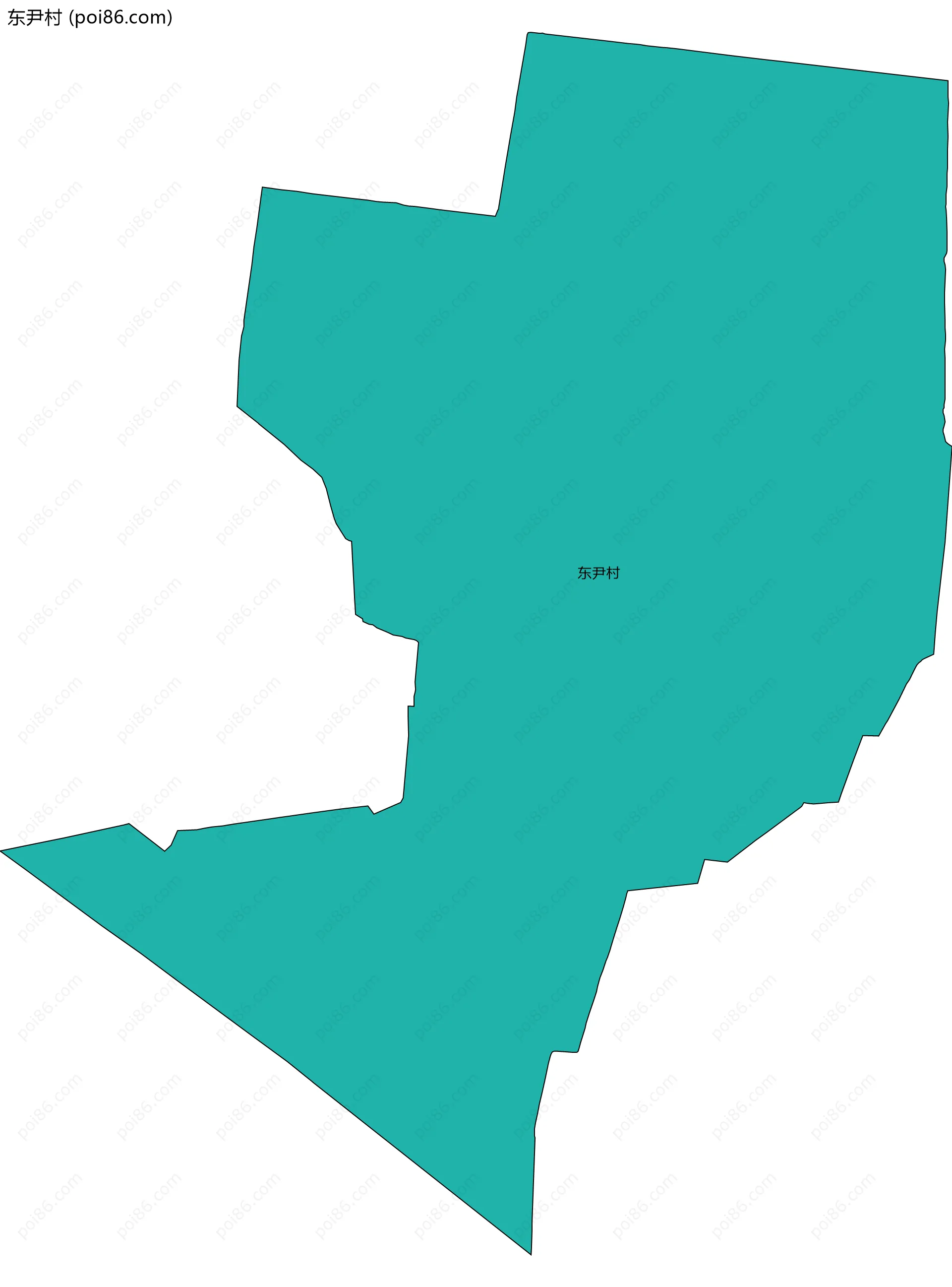 东尹村边界地图