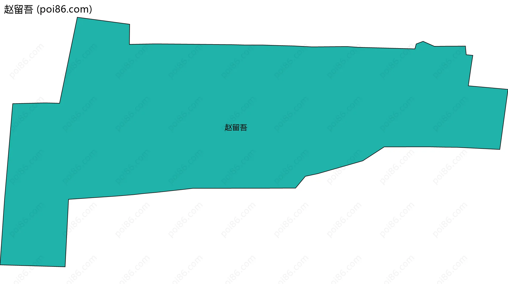 赵留吾边界地图