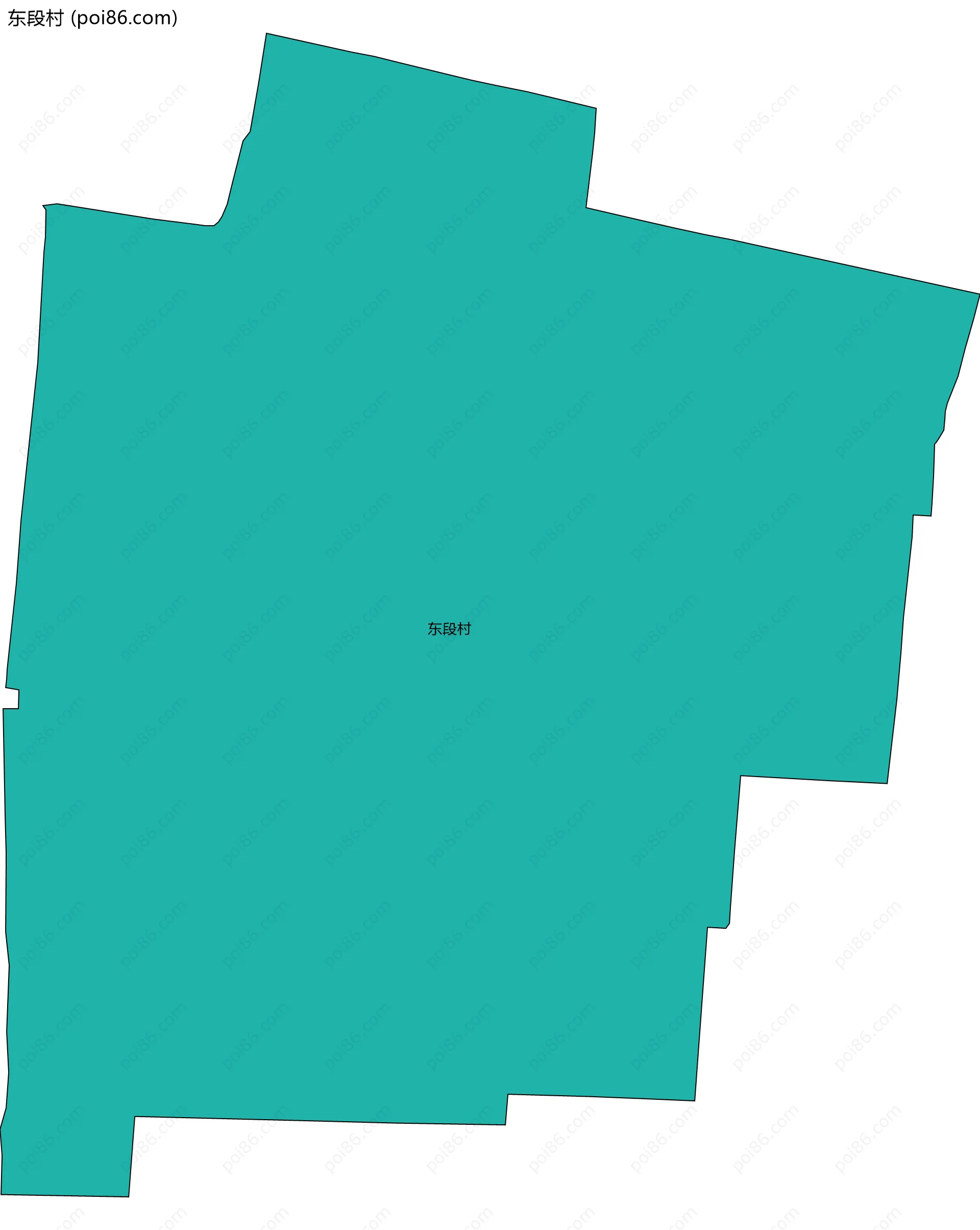 东段村边界地图