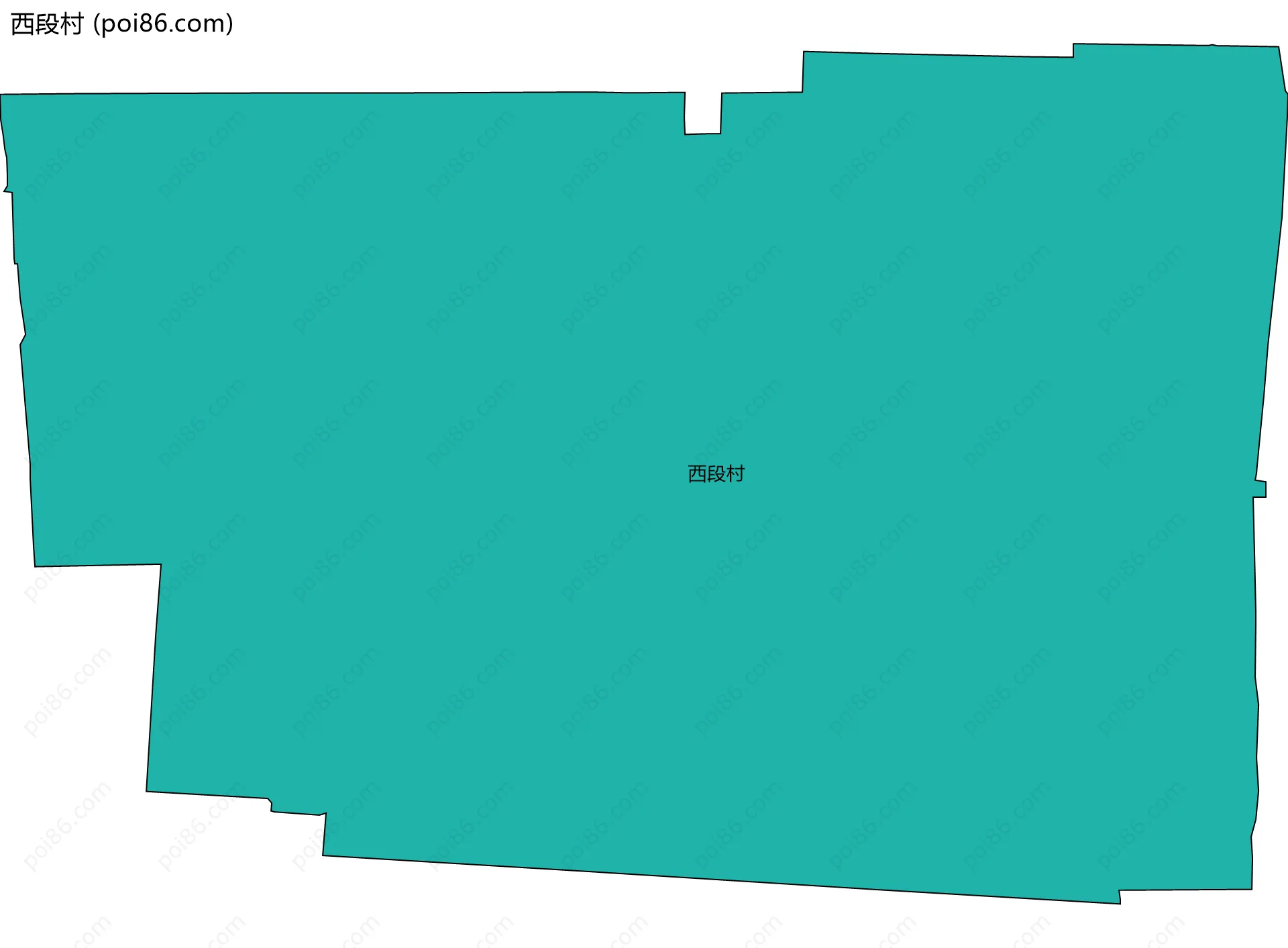 西段村边界地图