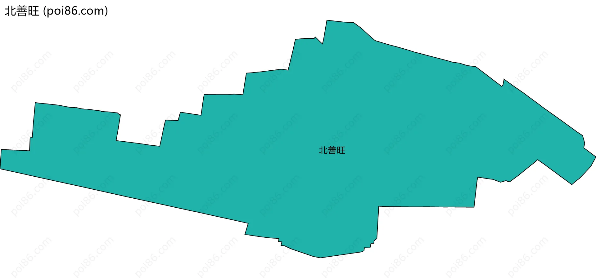 北善旺边界地图