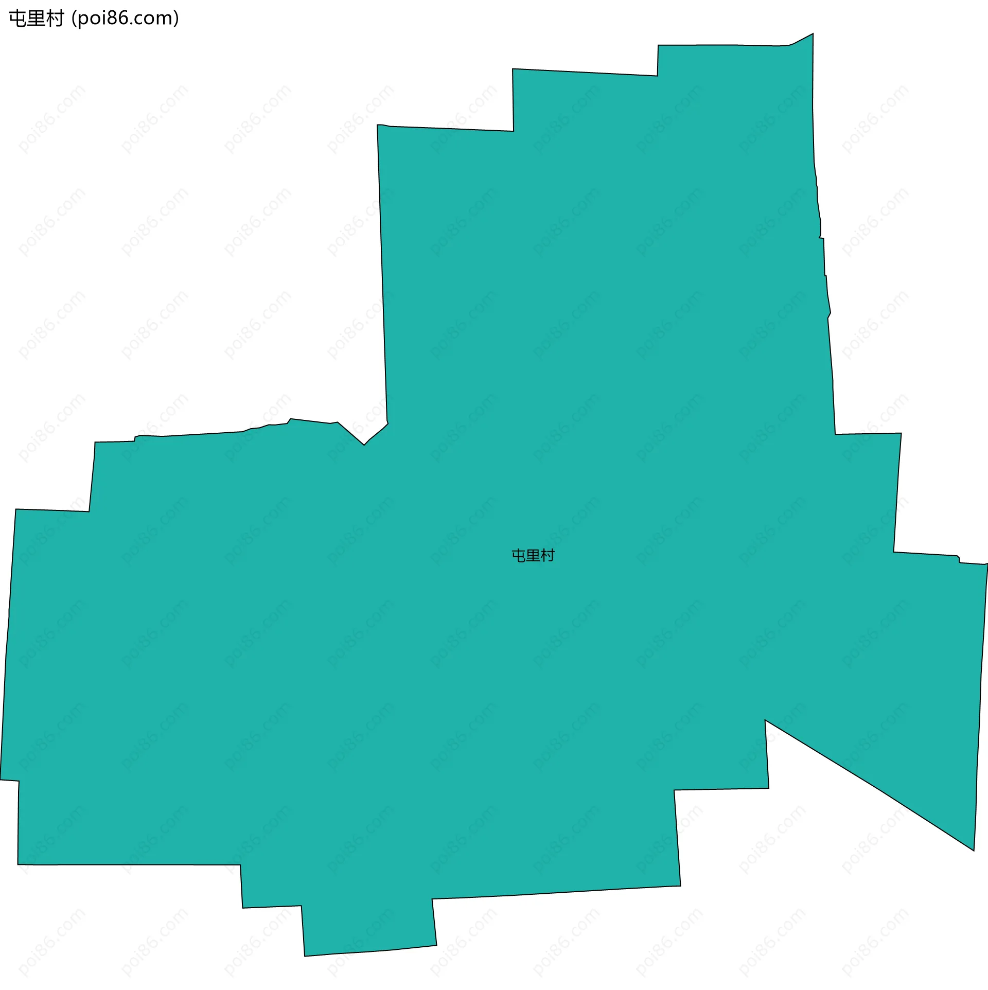 屯里村边界地图