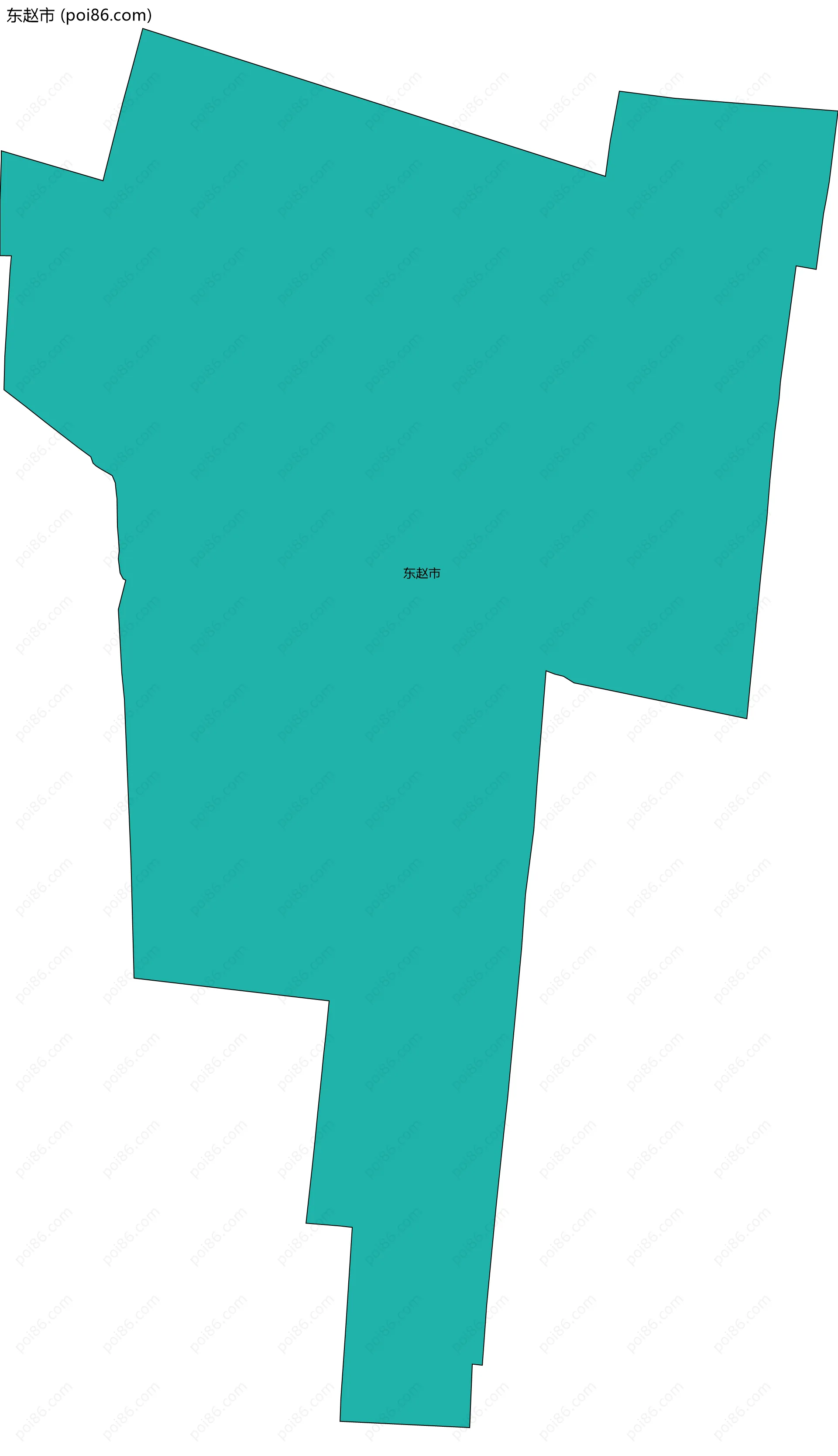 东赵市边界地图