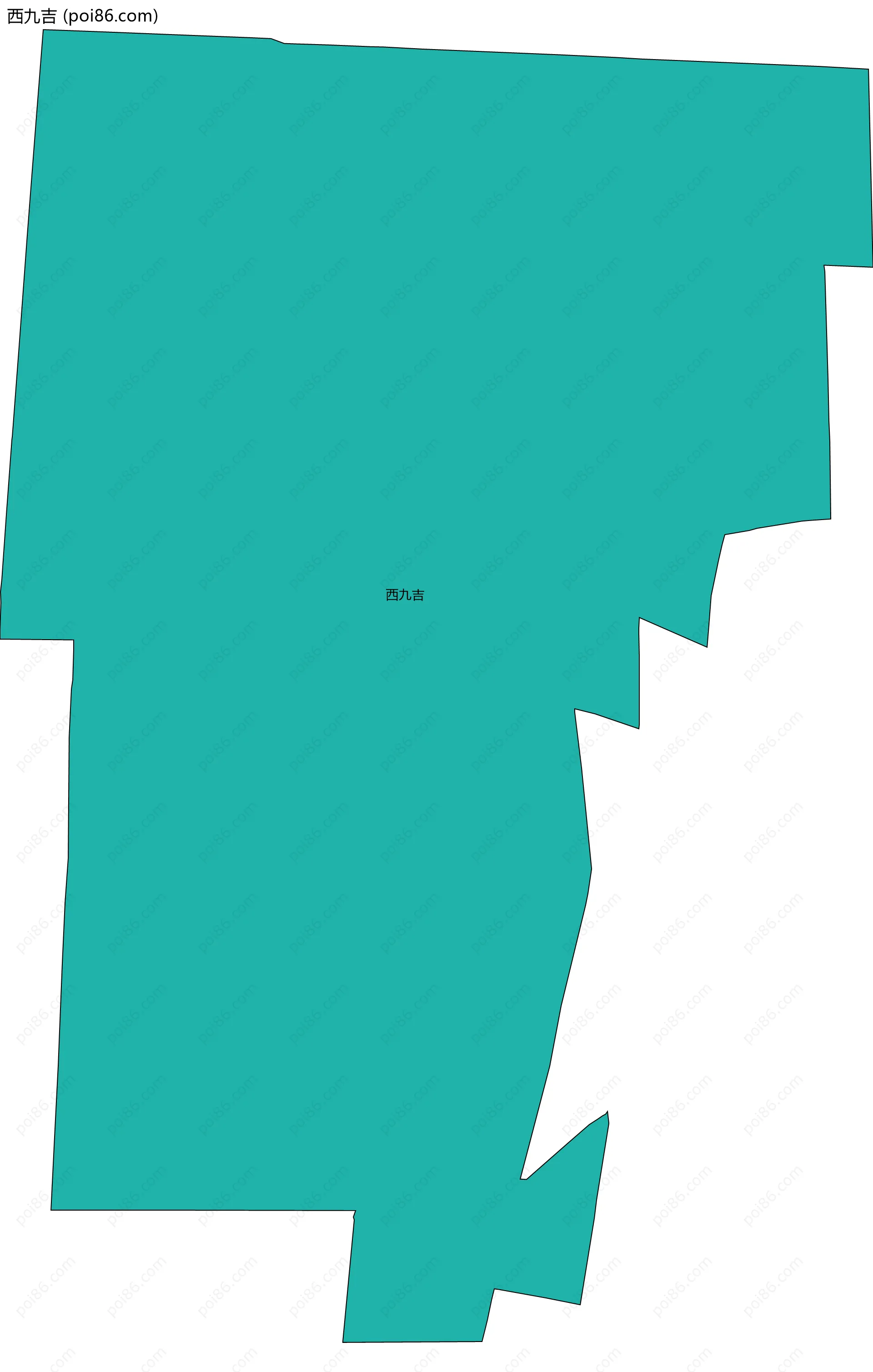 西九吉边界地图