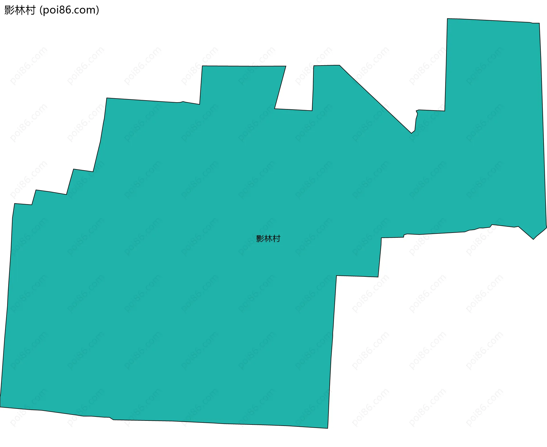 影林村边界地图