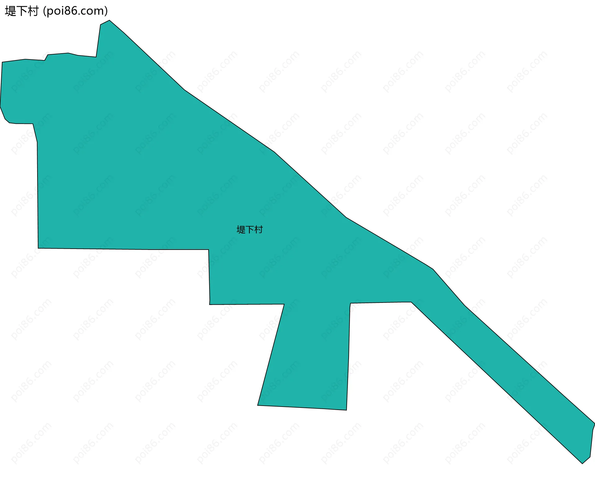 堤下村边界地图