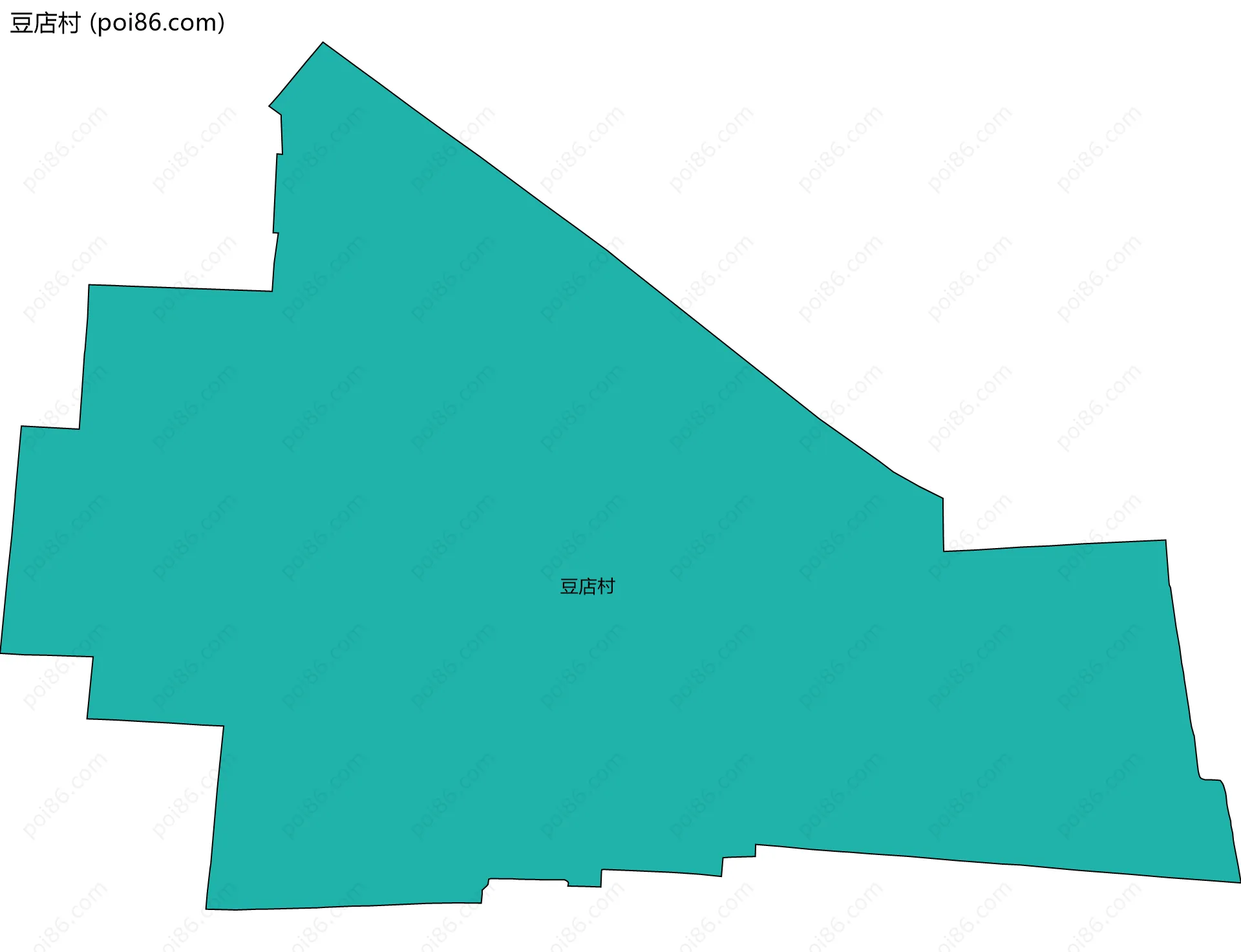 豆店村边界地图