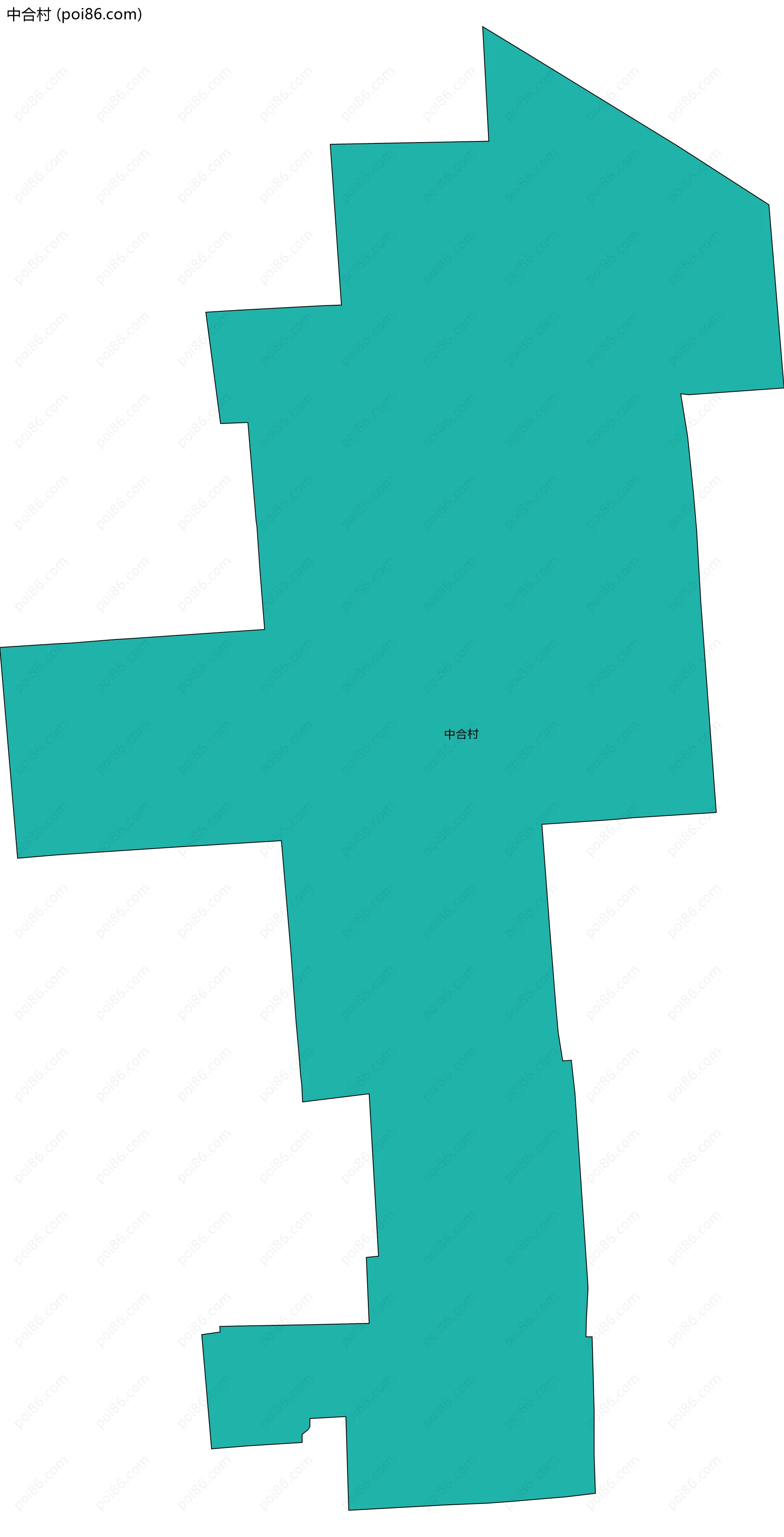 中合村边界地图