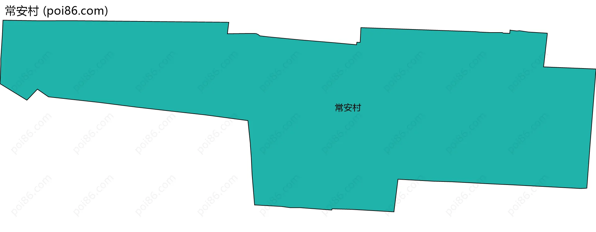 常安村边界地图