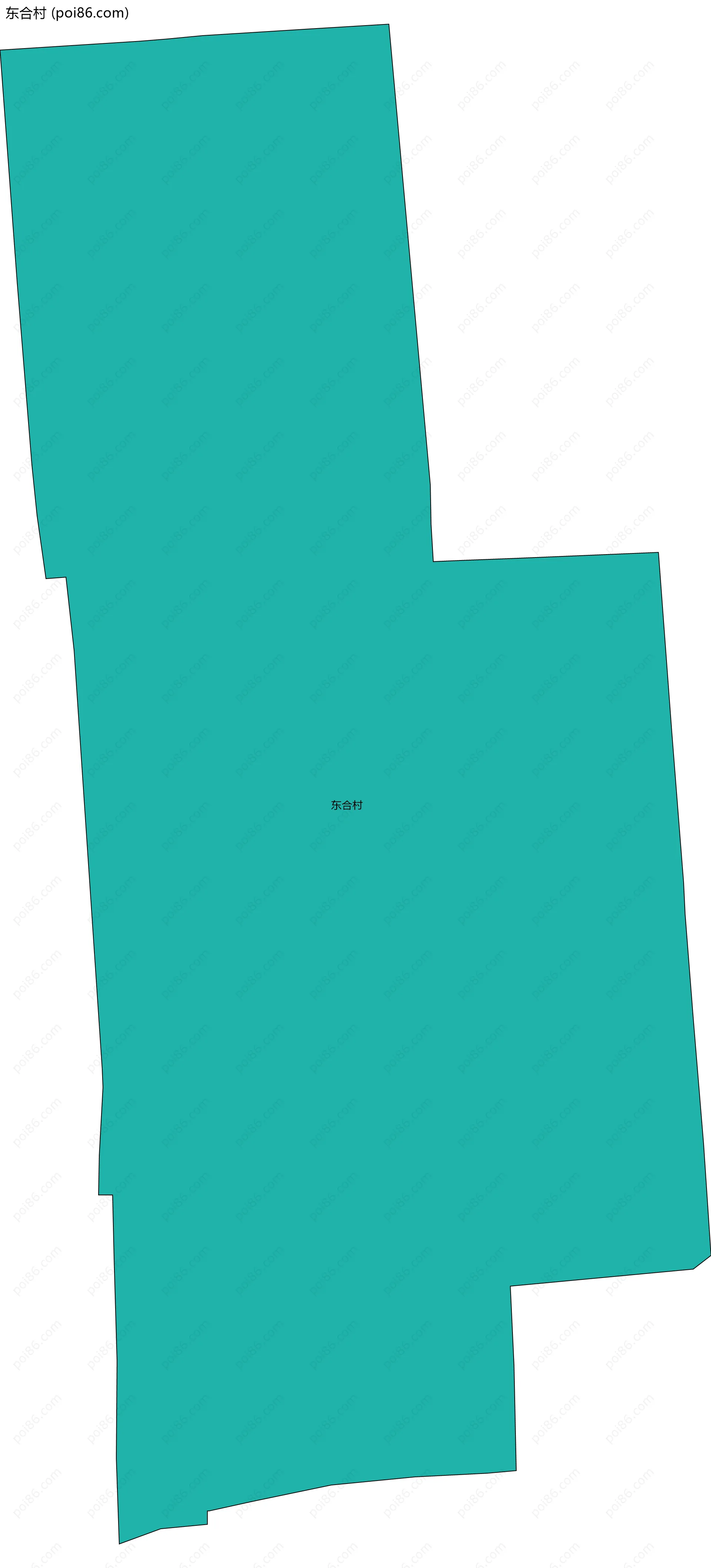 东合村边界地图