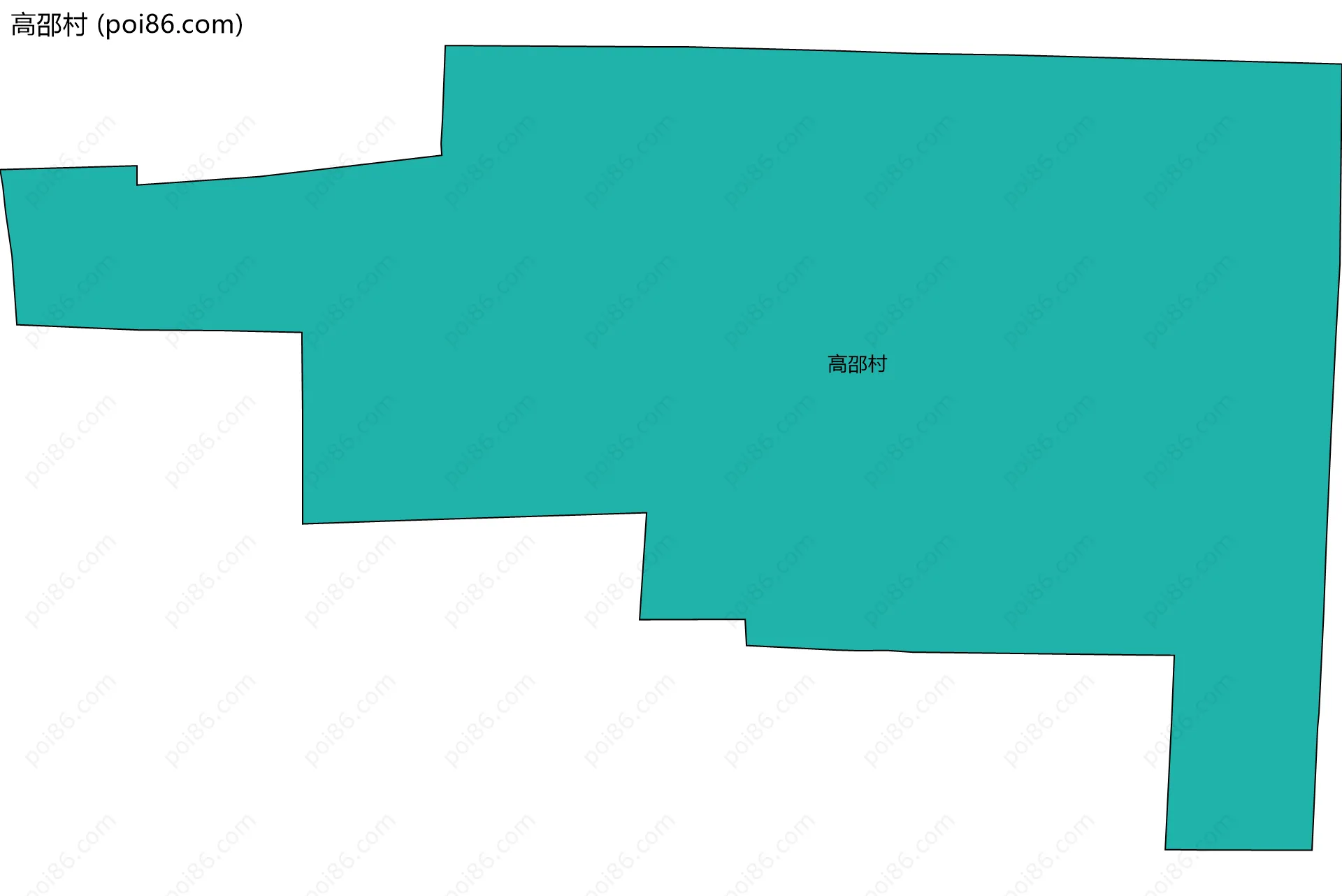 高邵村边界地图