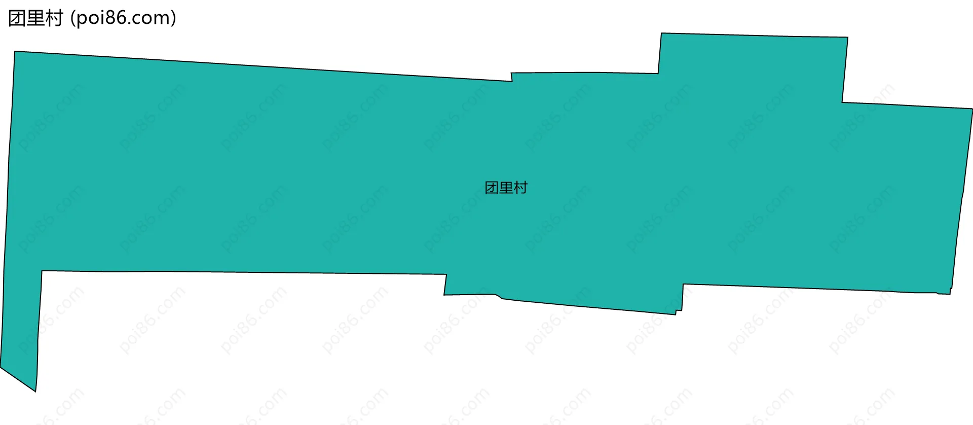 团里村边界地图