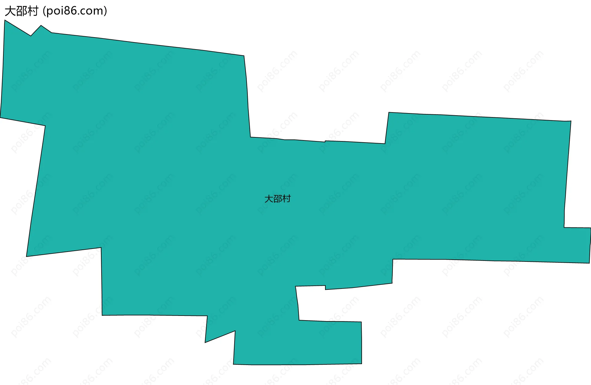 大邵村边界地图