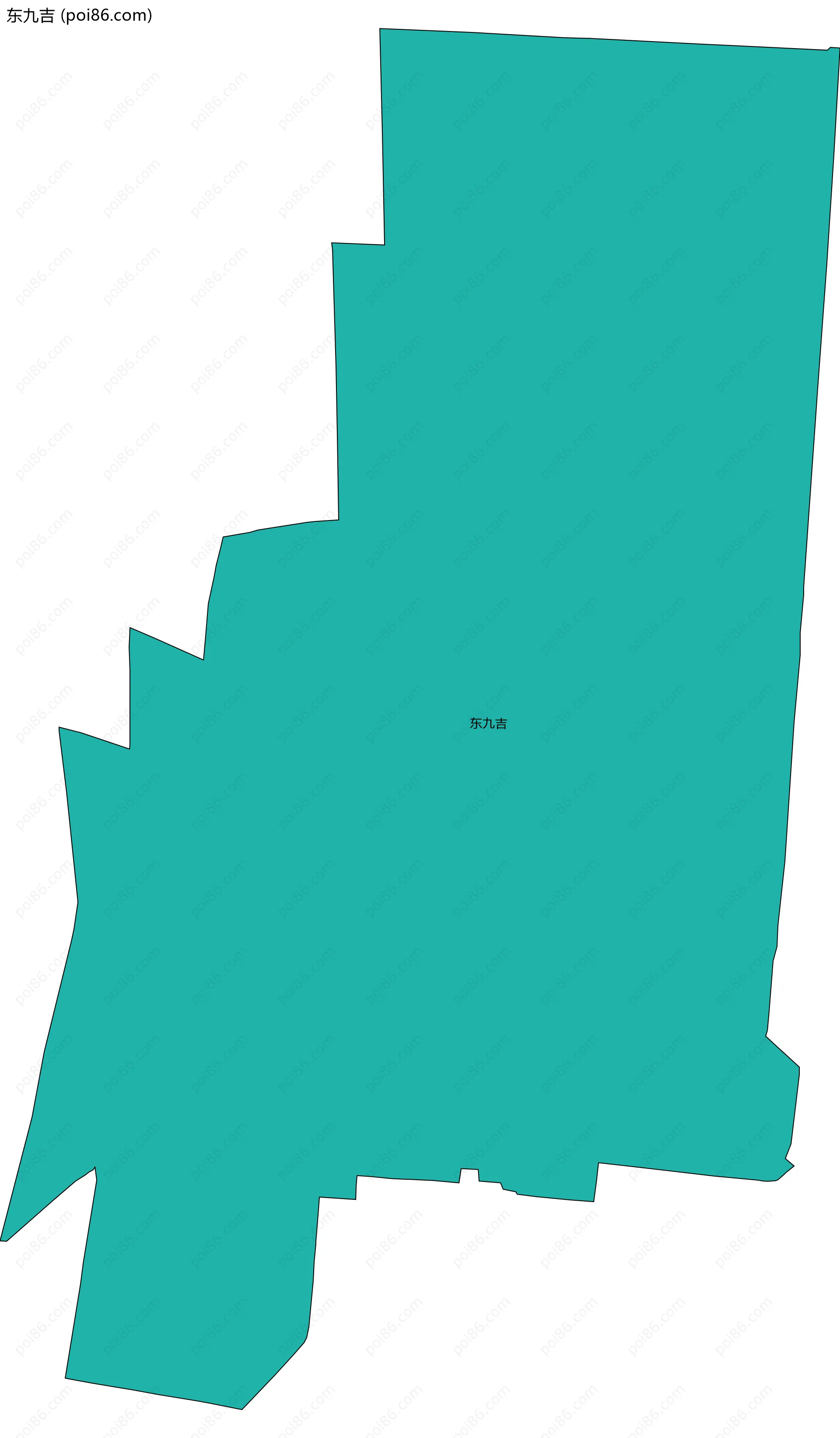 东九吉边界地图