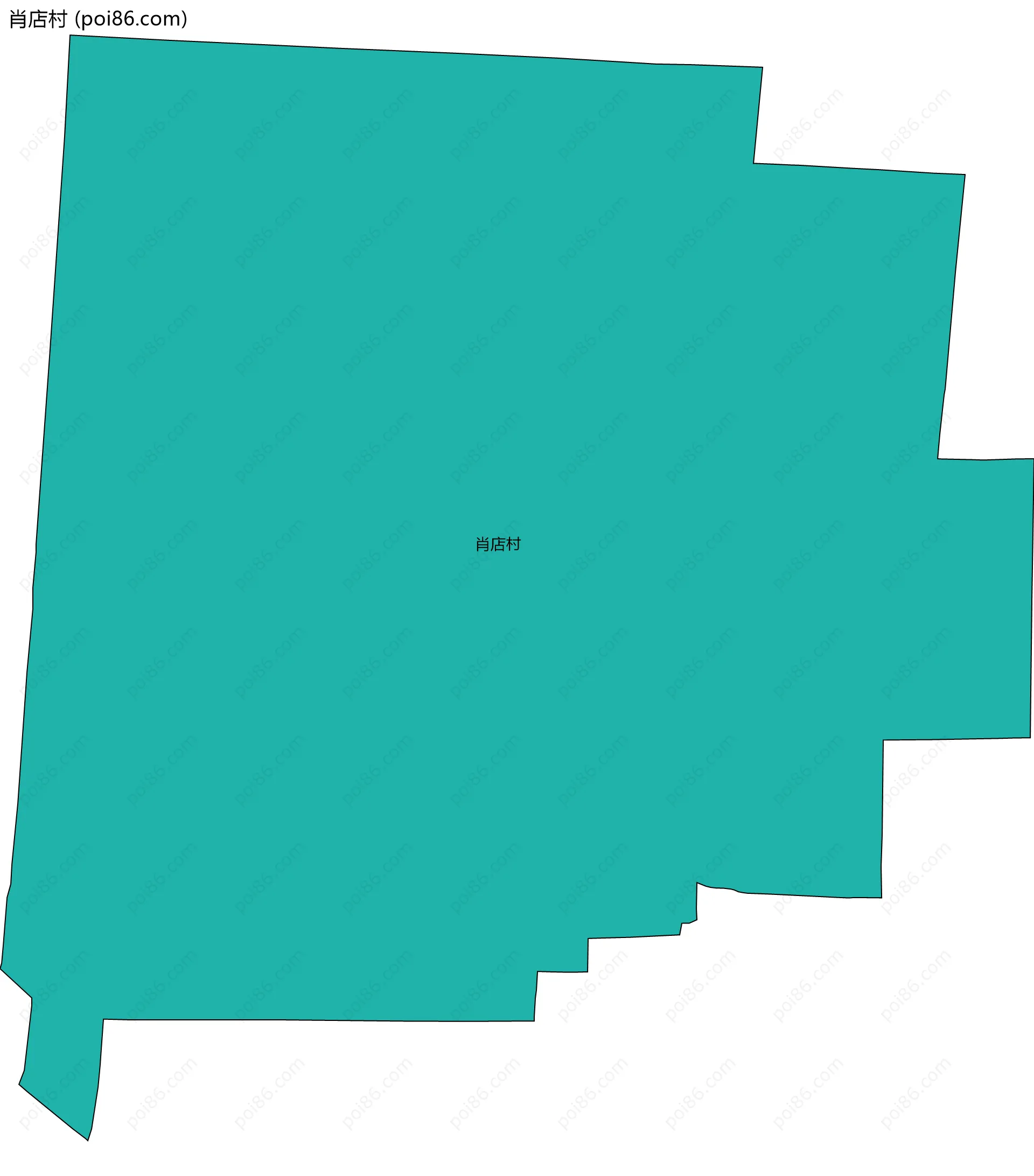 肖店村边界地图