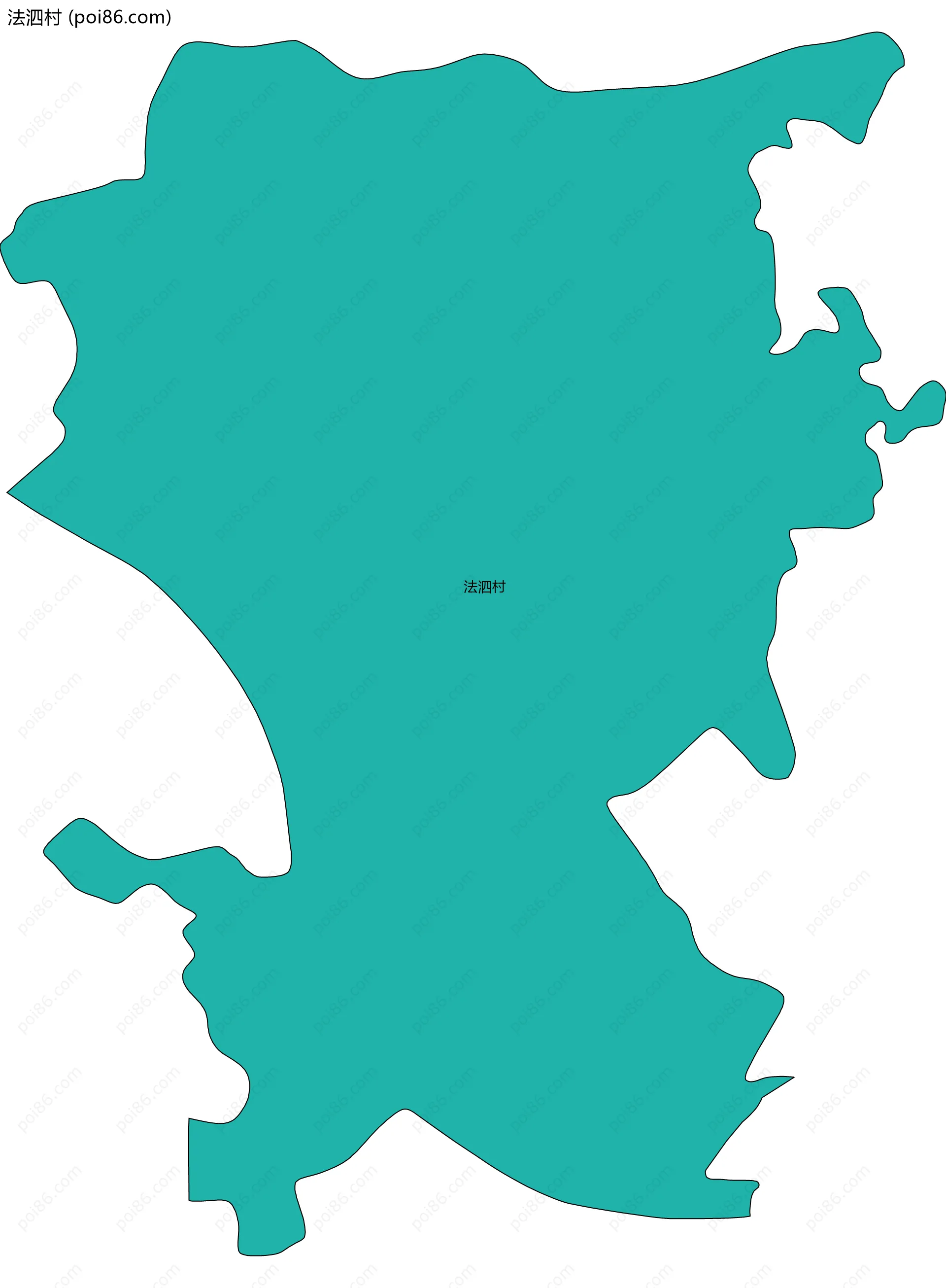 法泗村边界地图