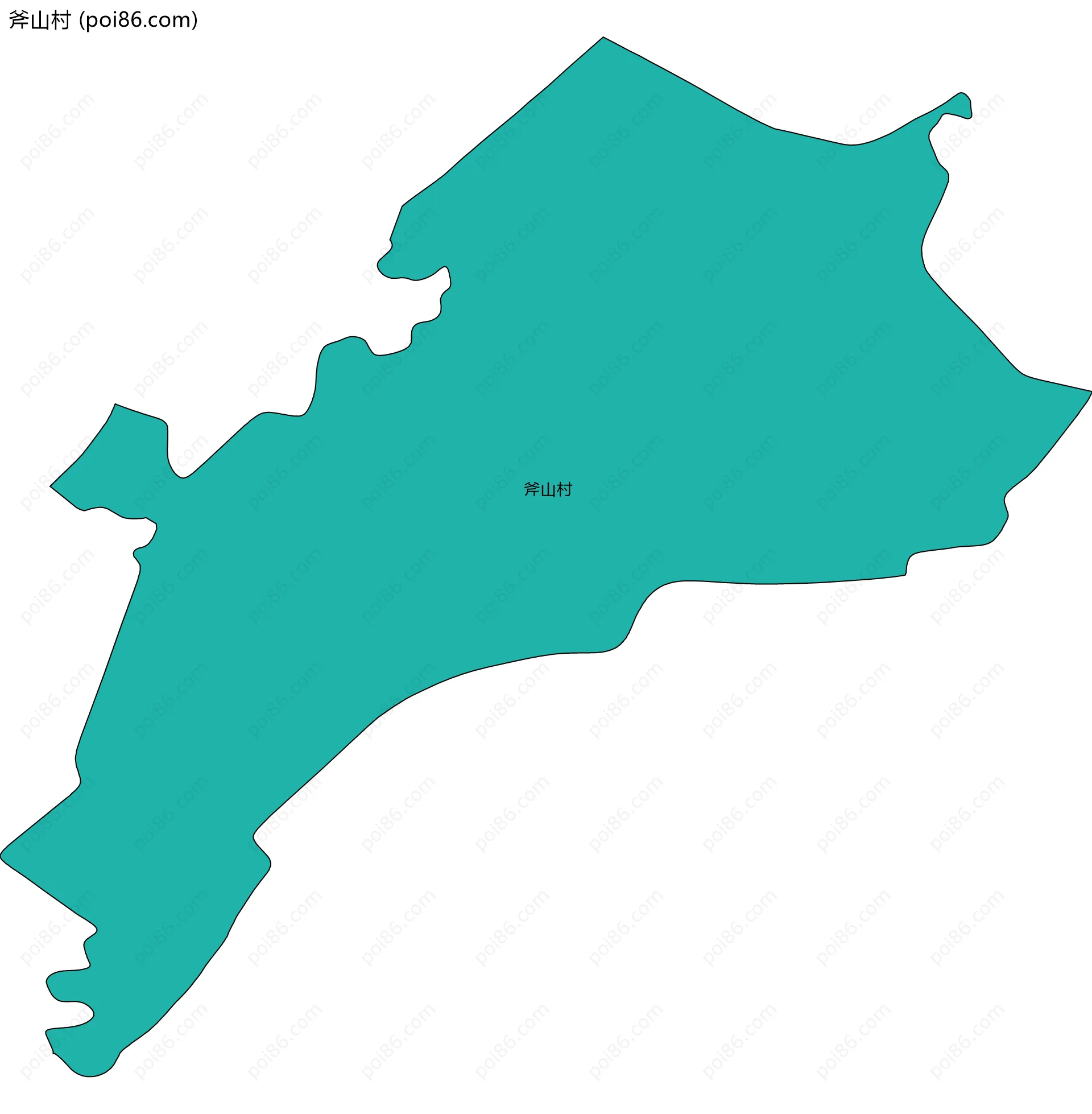 斧山村边界地图