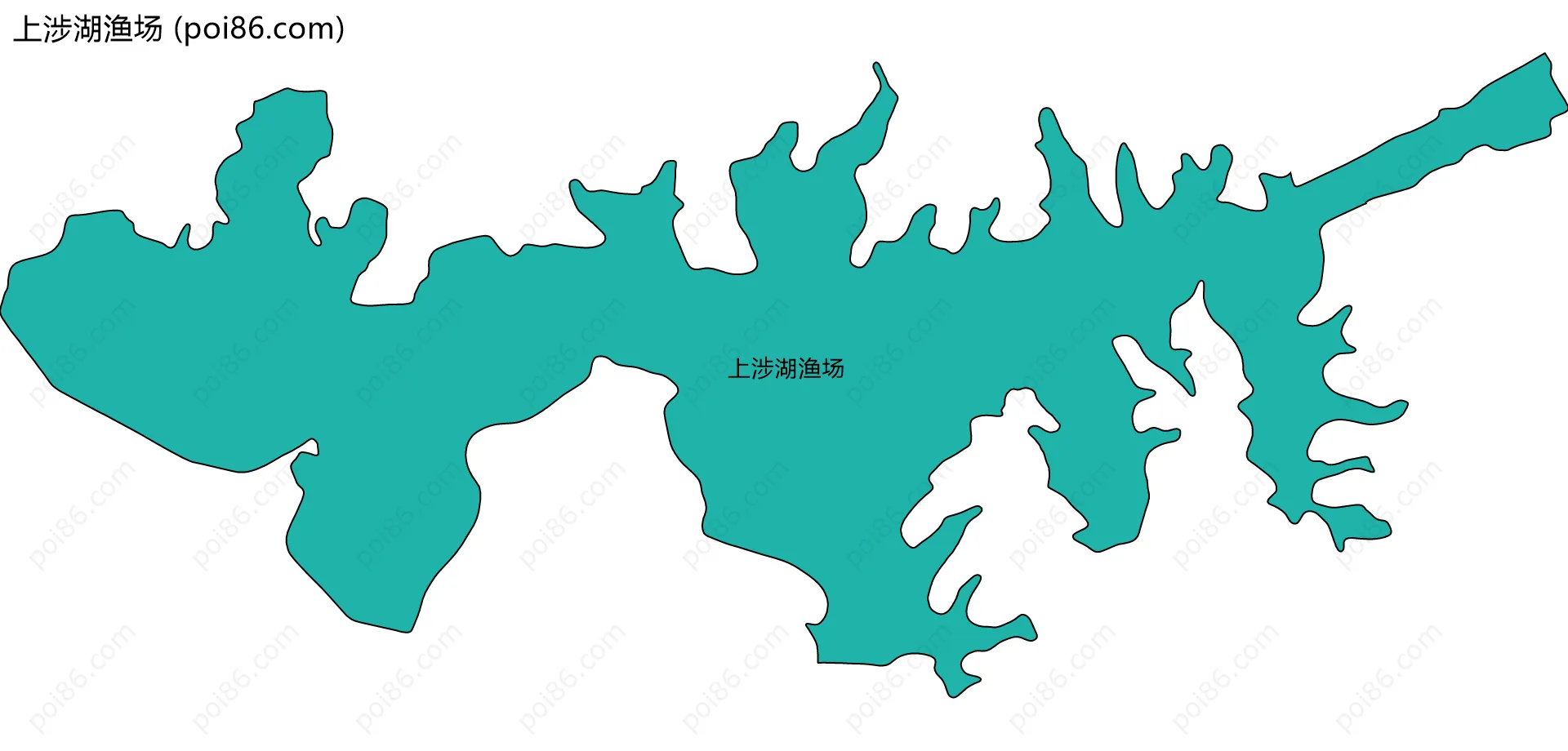 上涉湖渔场边界地图