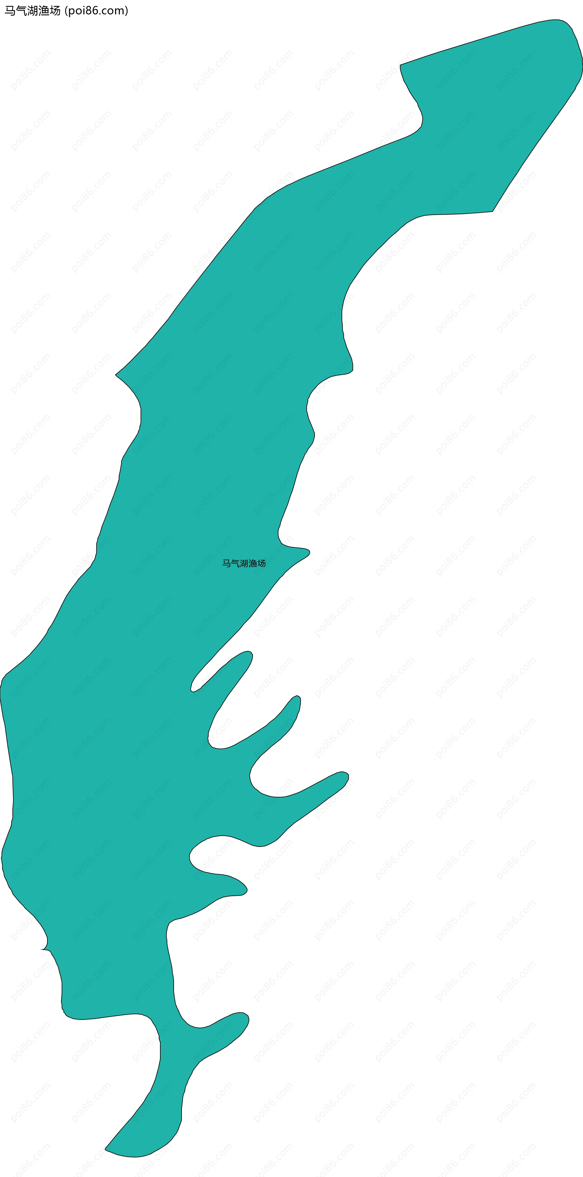马气湖渔场边界地图