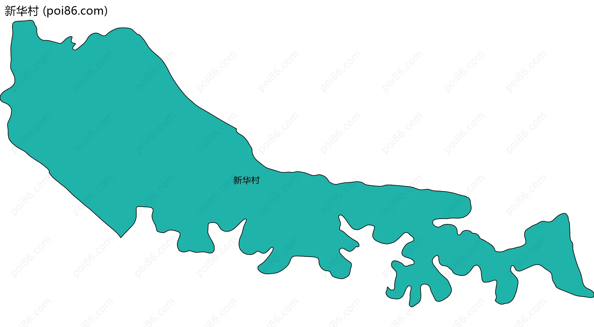 新华村边界地图