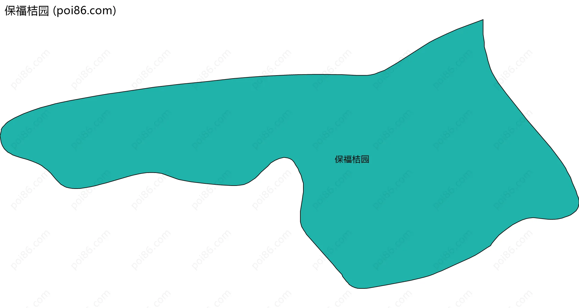 保福桔园边界地图