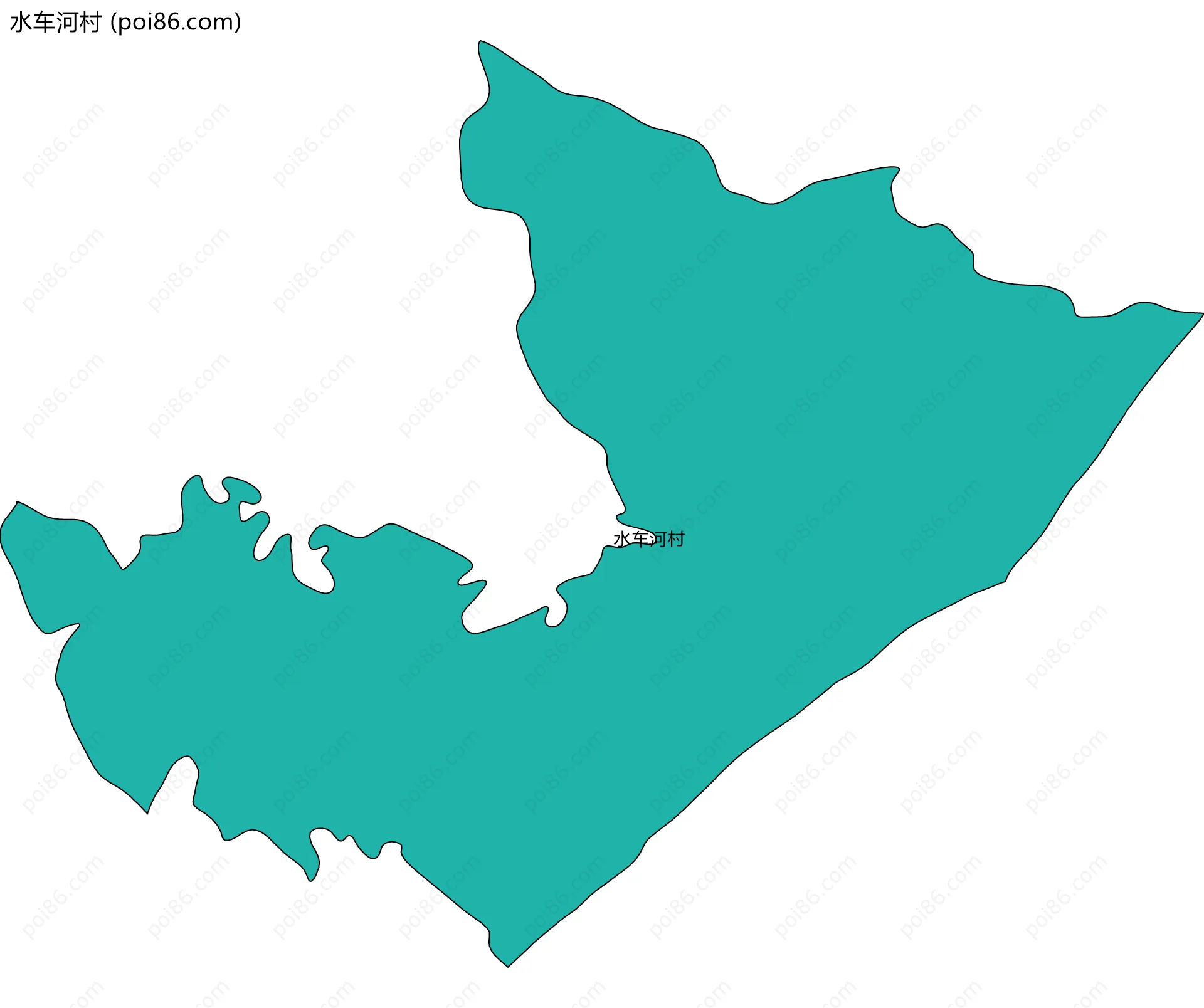 水车河村边界地图