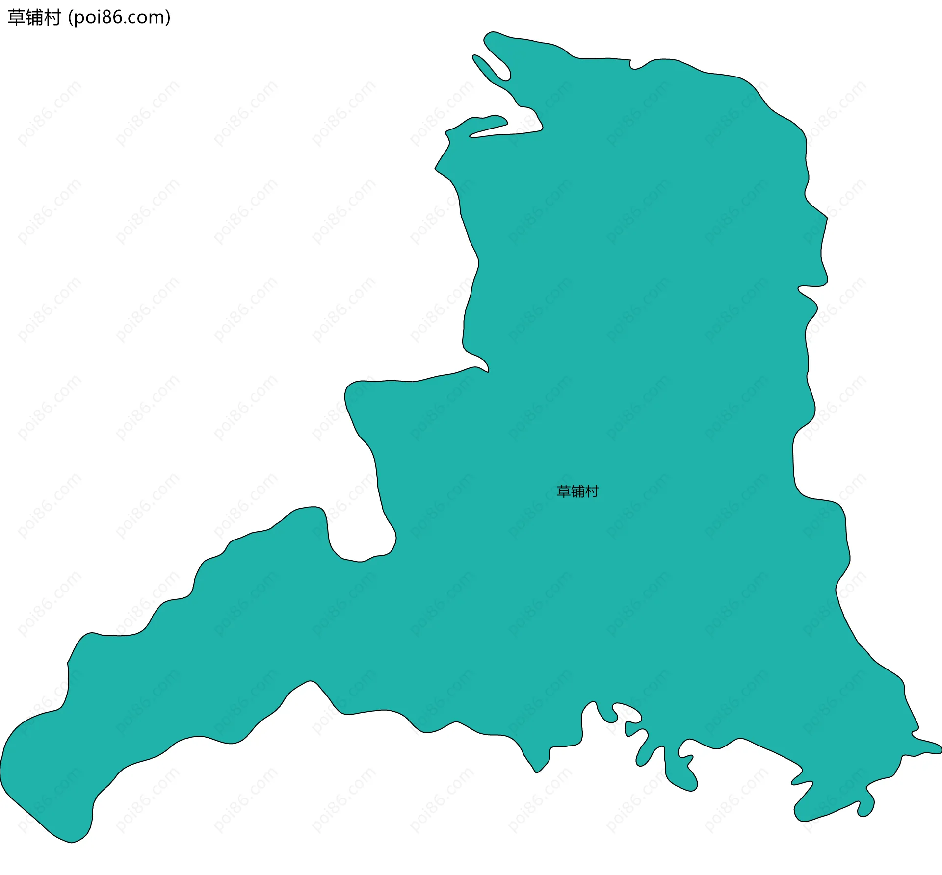 草铺村边界地图
