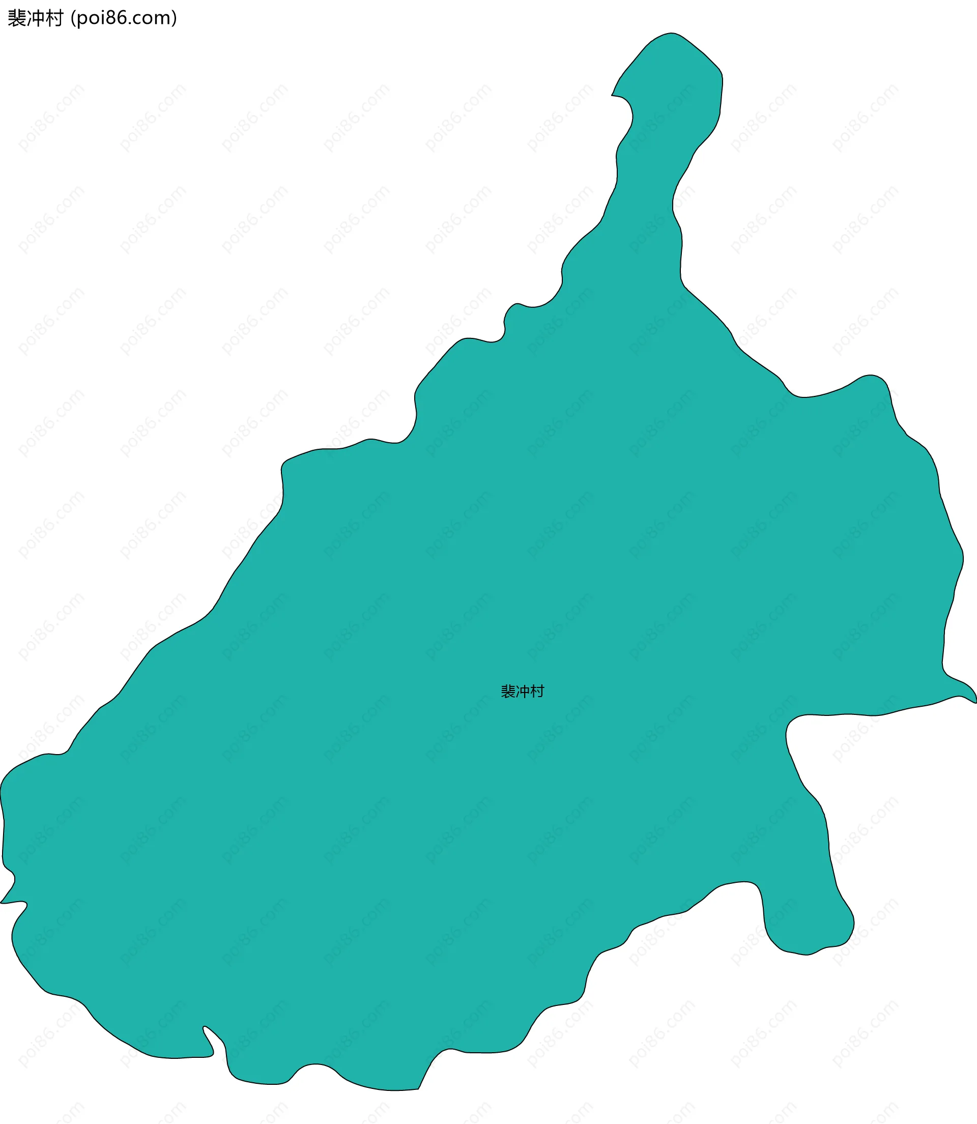 裴冲村边界地图