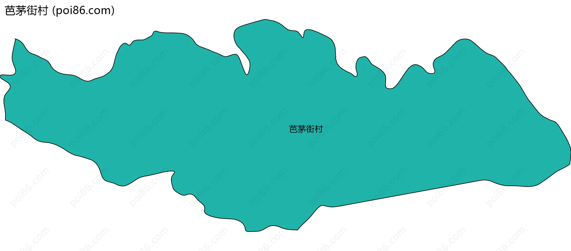 芭茅街村边界地图