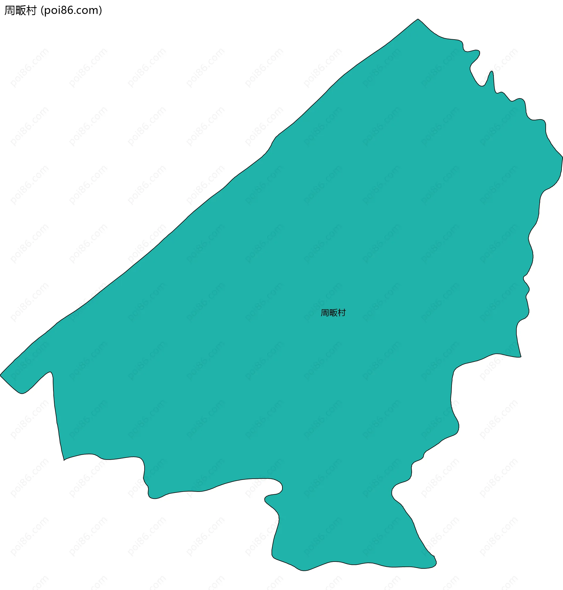 周畈村边界地图