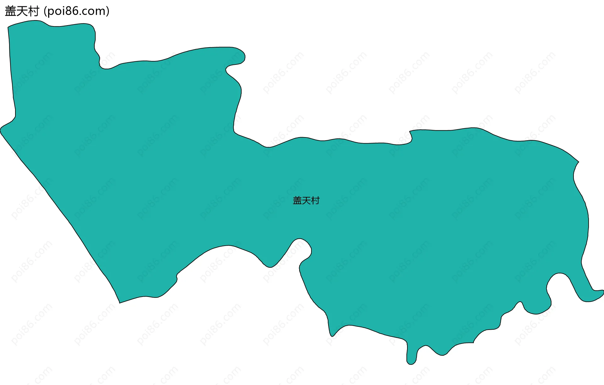 盖天村边界地图