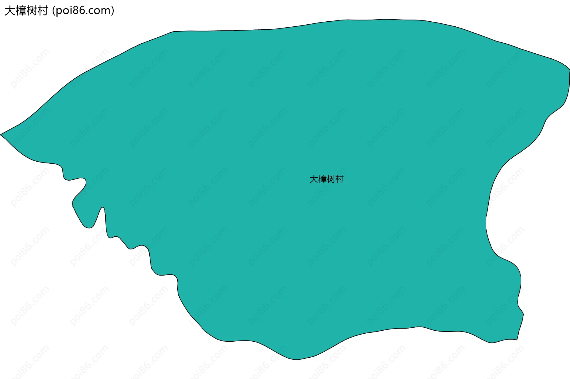 大樟树村边界地图