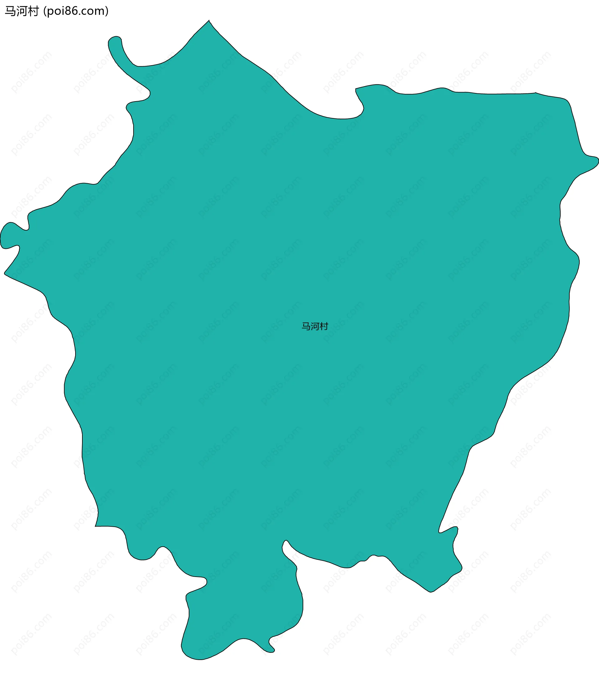 马河村边界地图