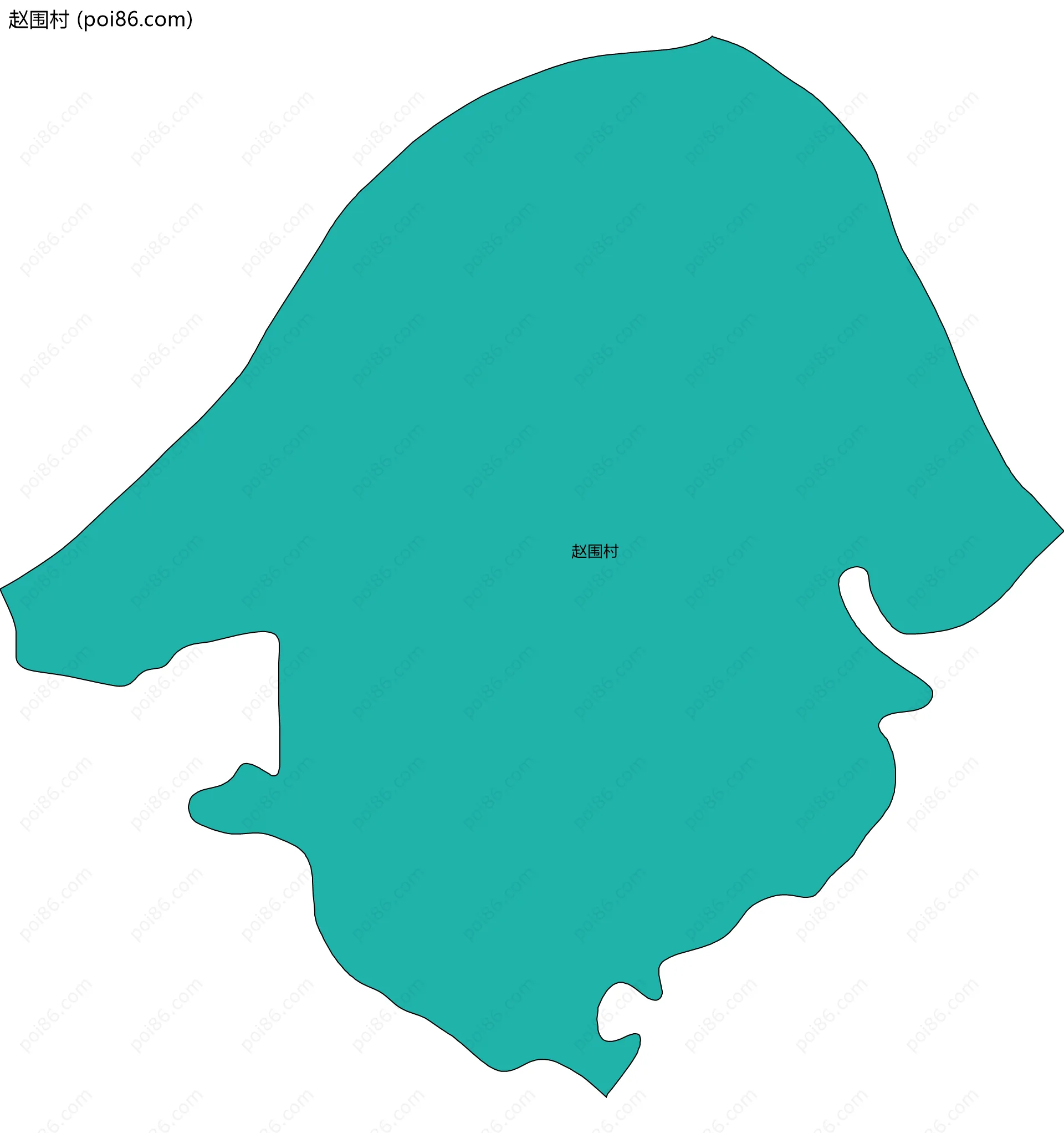 赵围村边界地图