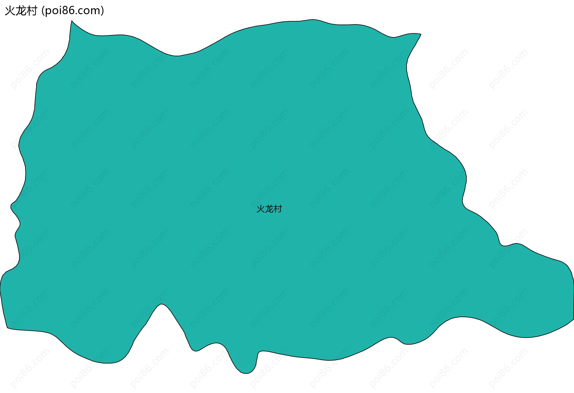火龙村边界地图