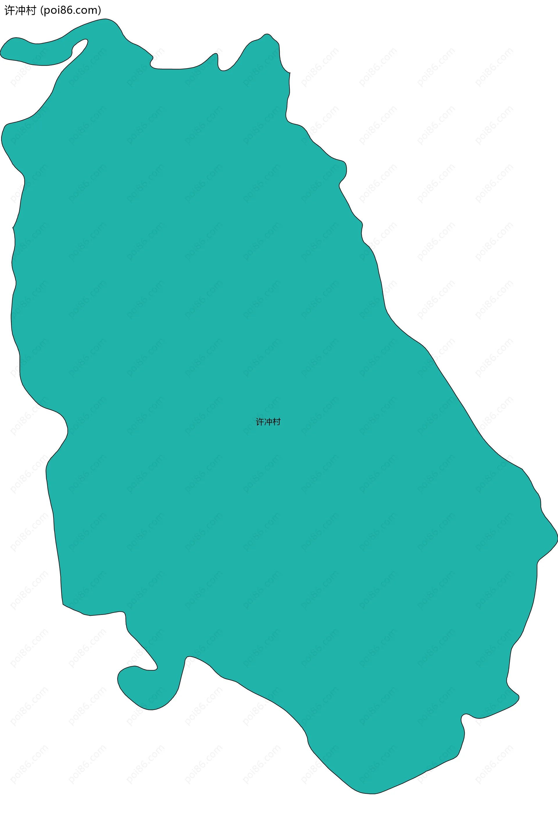 许冲村边界地图