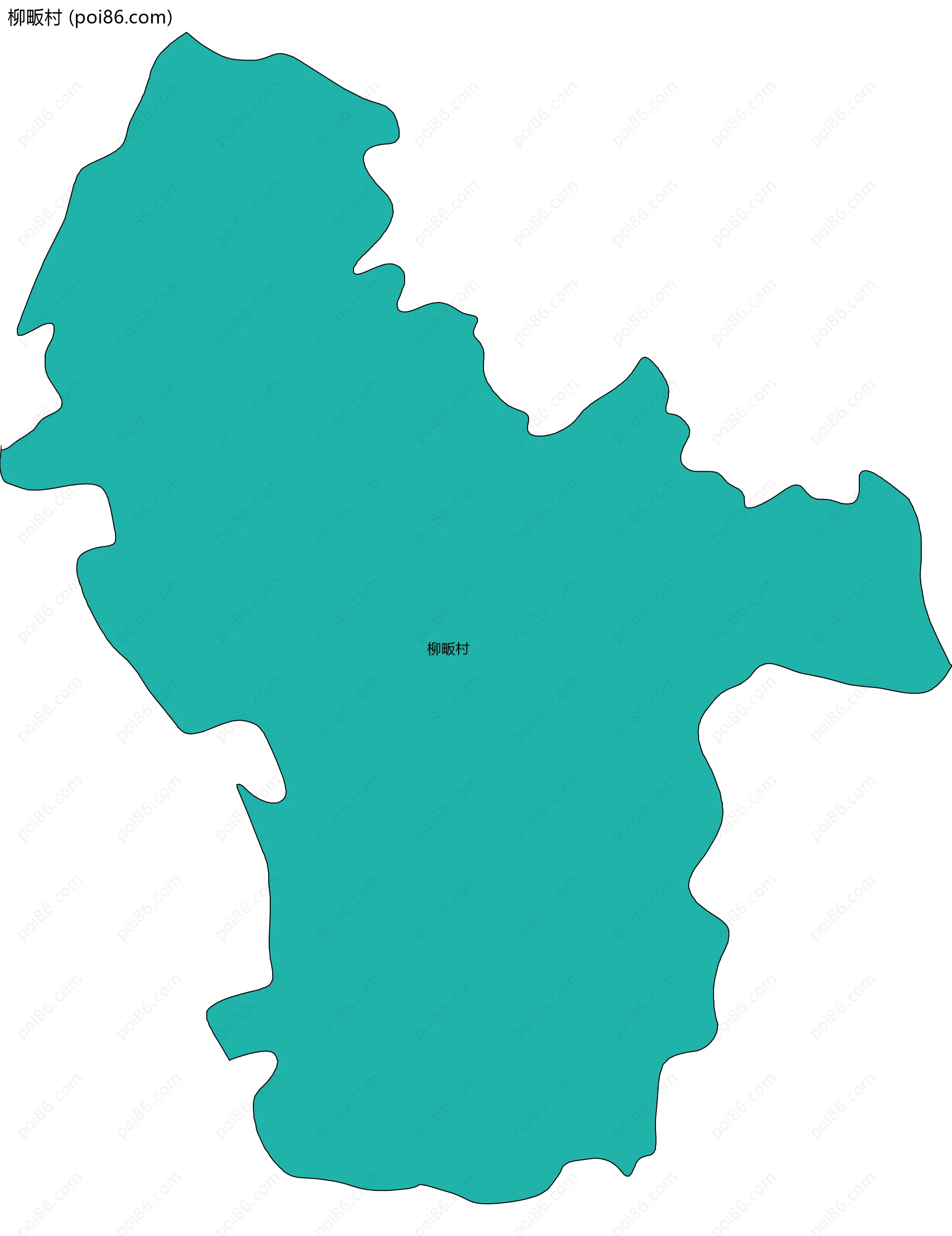 柳畈村边界地图