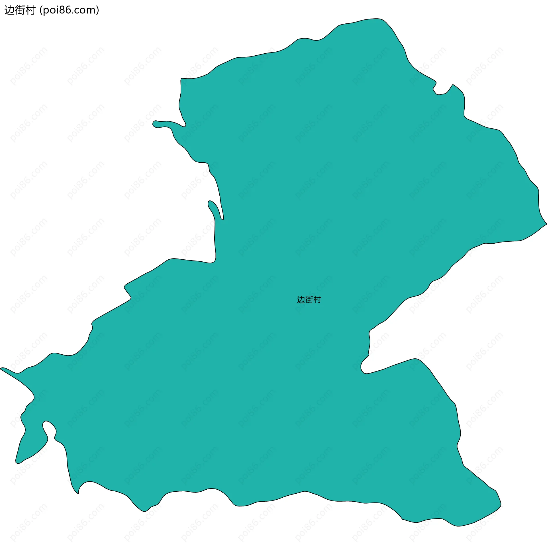 边街村边界地图