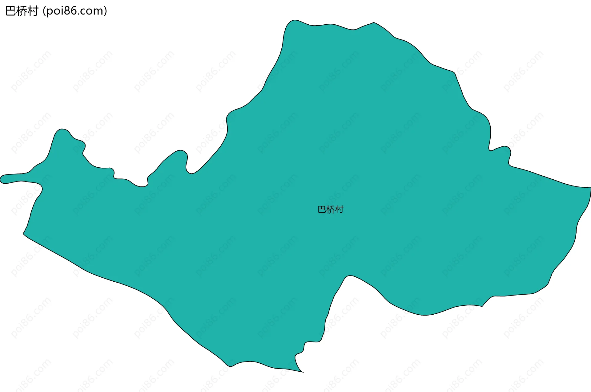 巴桥村边界地图