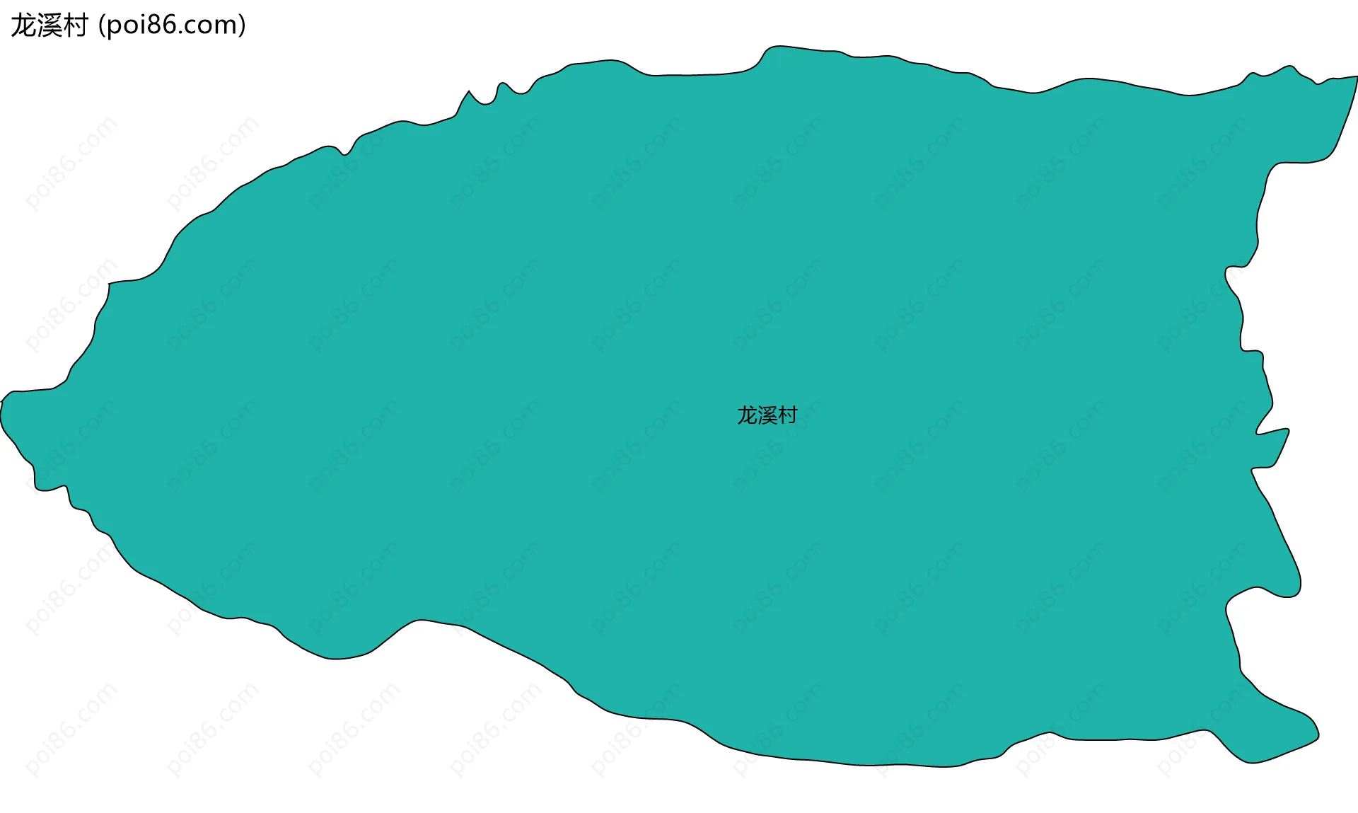 龙溪村边界地图