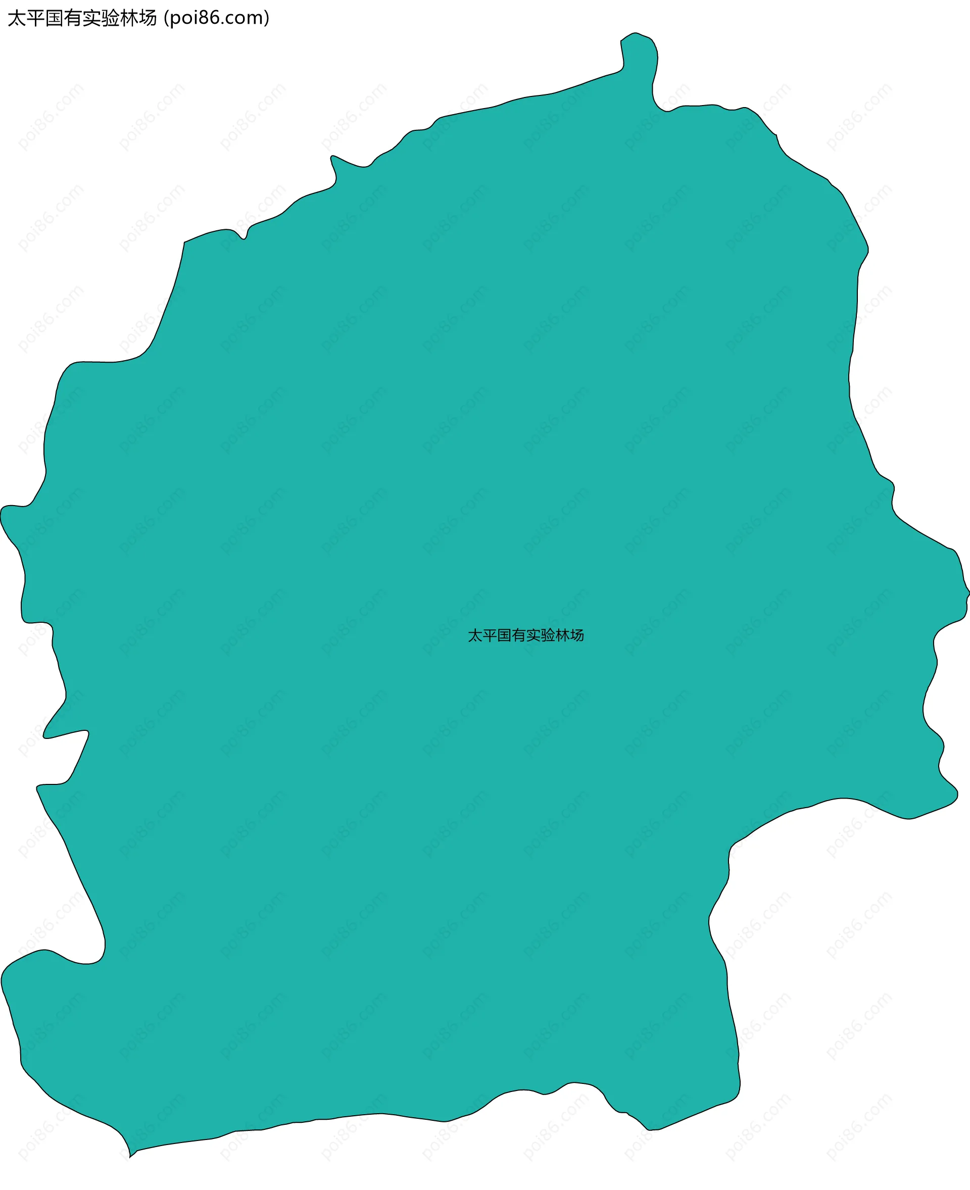 太平国有实验林场边界地图