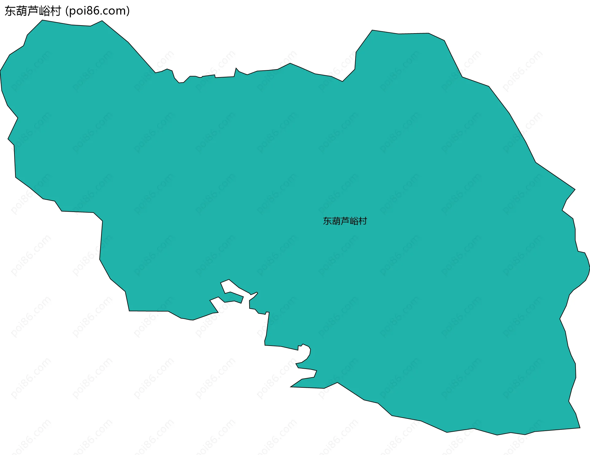 东葫芦峪村边界地图